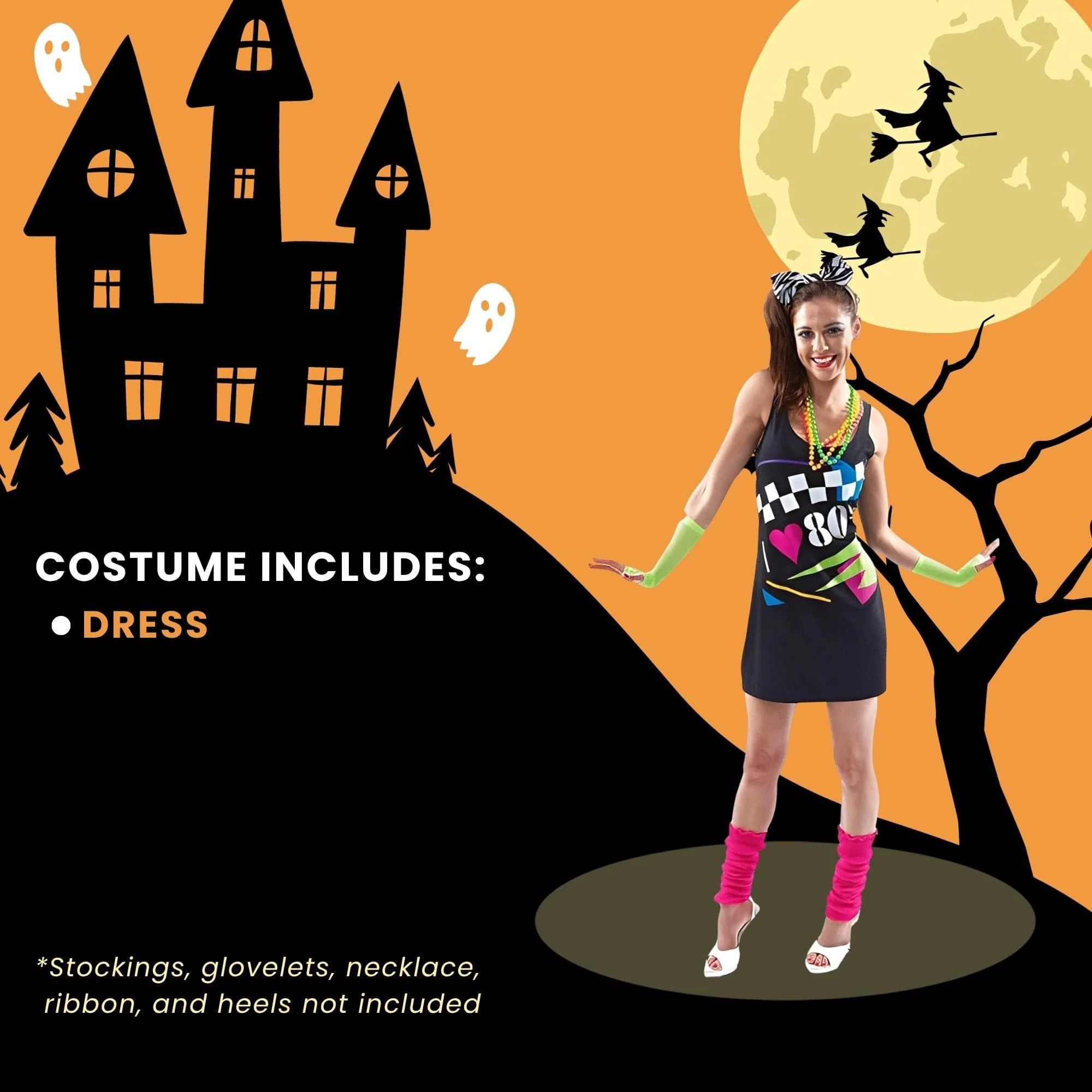 I Love the 80s Dress Adult Costume - Image 13