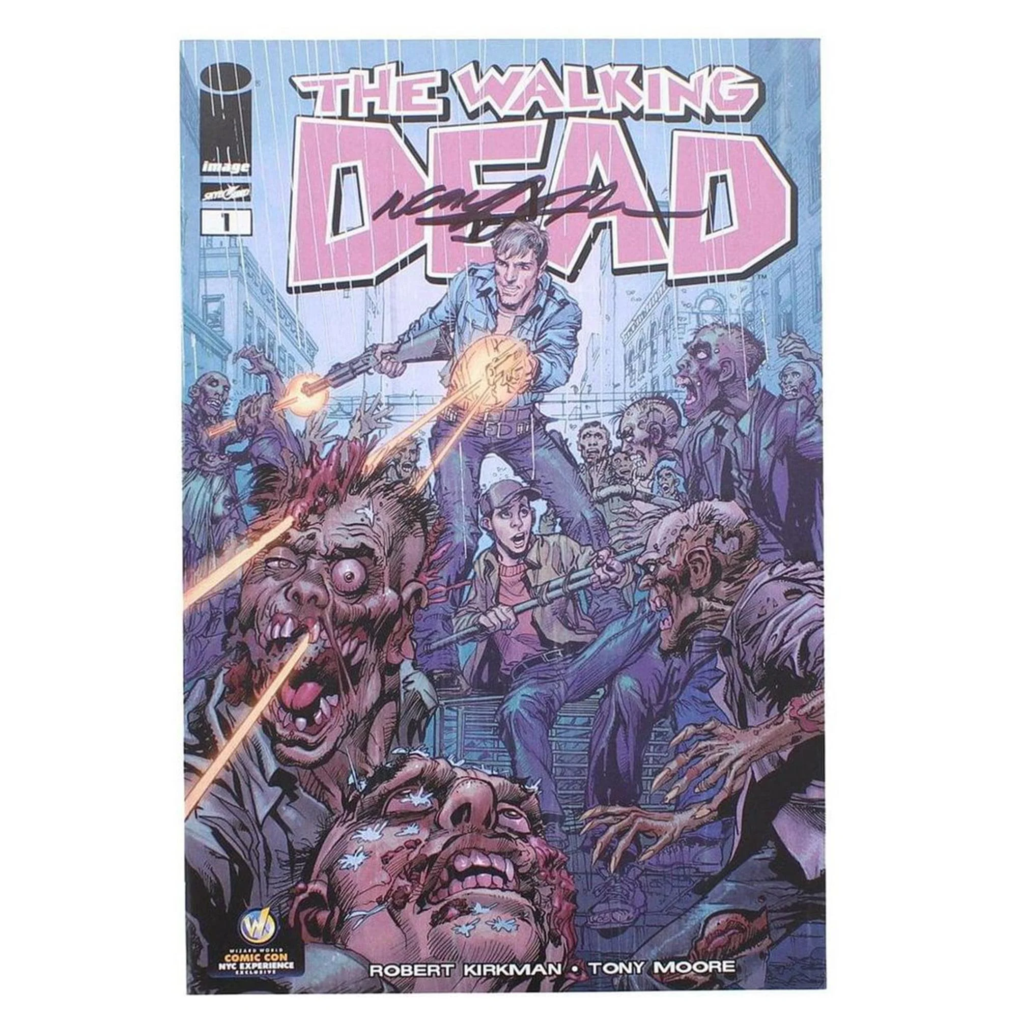 Image Comics The Walking Dead #1 | WW New York Color Cover | AUTOGRAPHED - Neal Adams