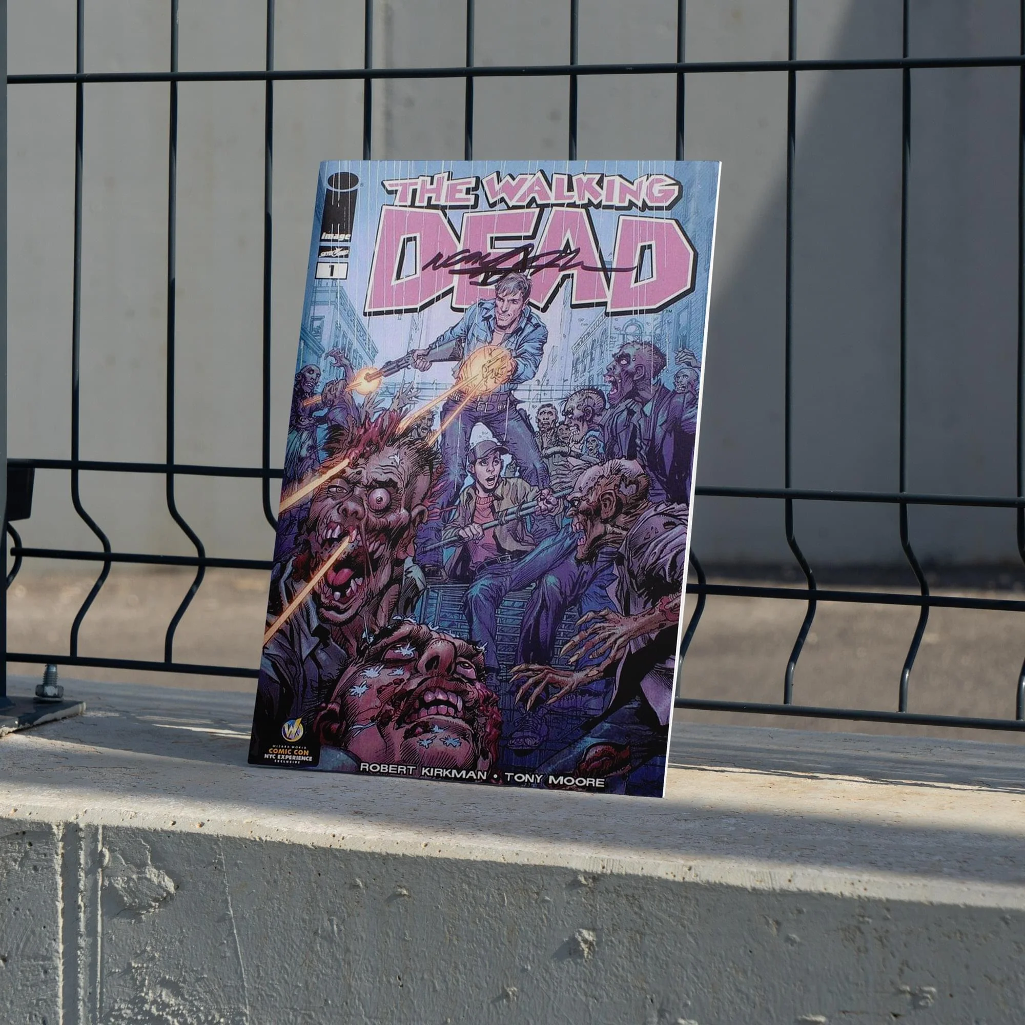 Image Comics The Walking Dead #1 | WW New York Color Cover | AUTOGRAPHED - Neal Adams - Image 3