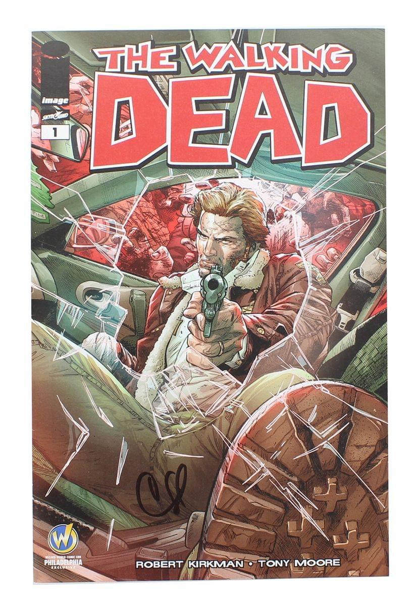 Image Comics The Walking Dead #1 | WW Philadelphia Color Cover | AUTOGRAPHED - Clay Mann