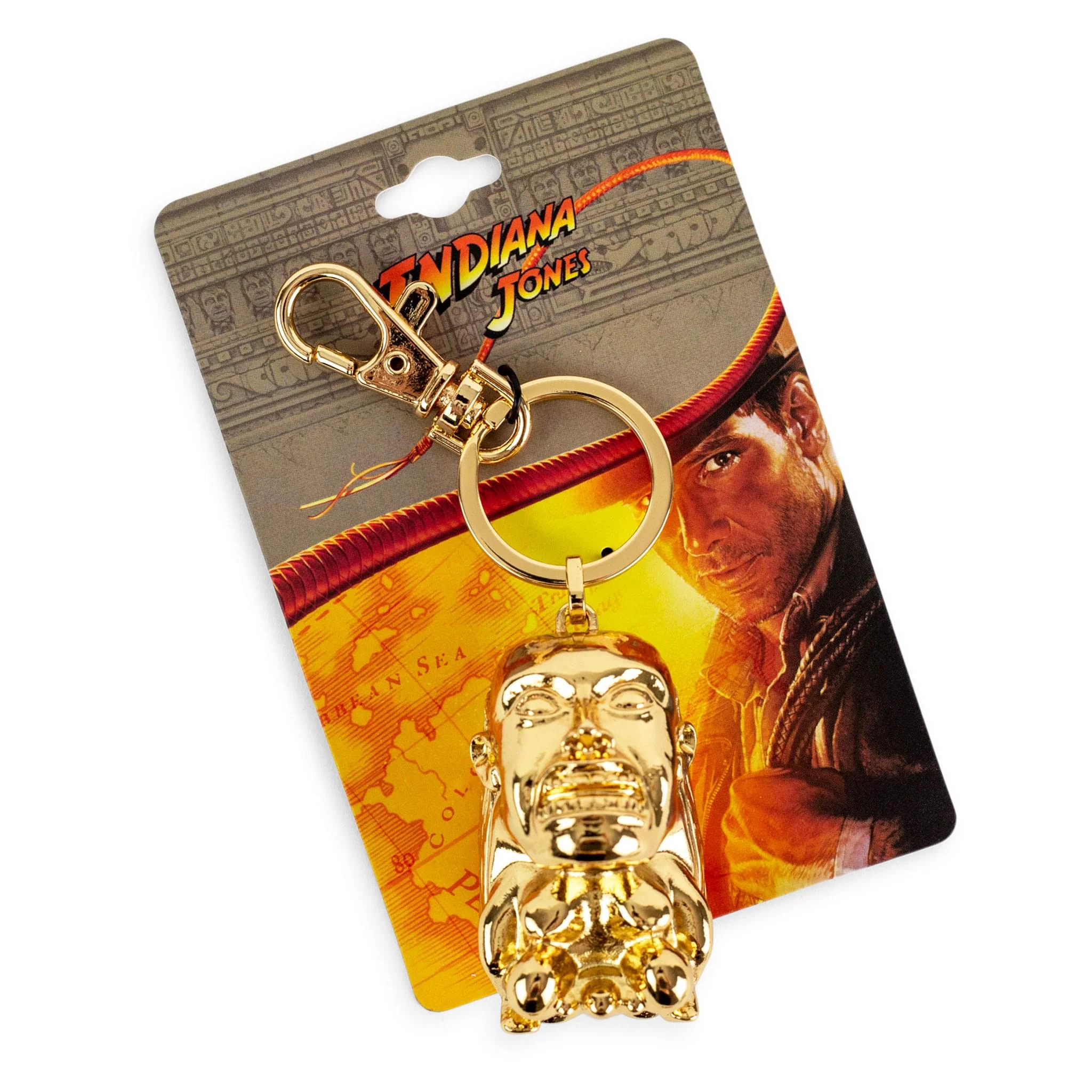 Indiana Jones and The Raiders Of The Lost Ark Golden Idol 3D Metal Keychain - Image 2