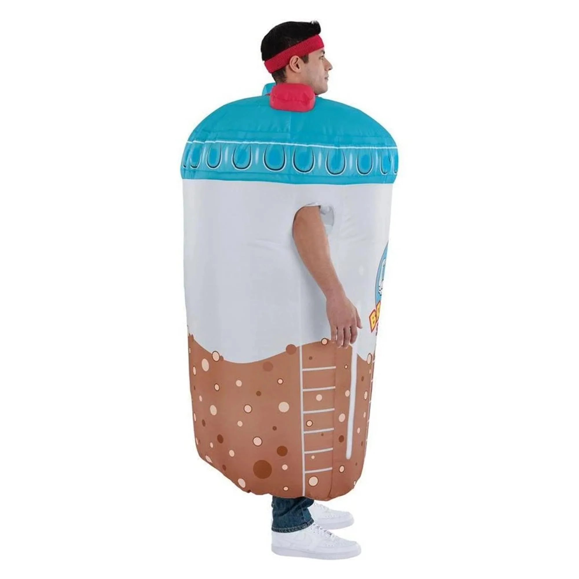 Inflatable Bro-Tein Shake Adult Costume | One Size - Image 2