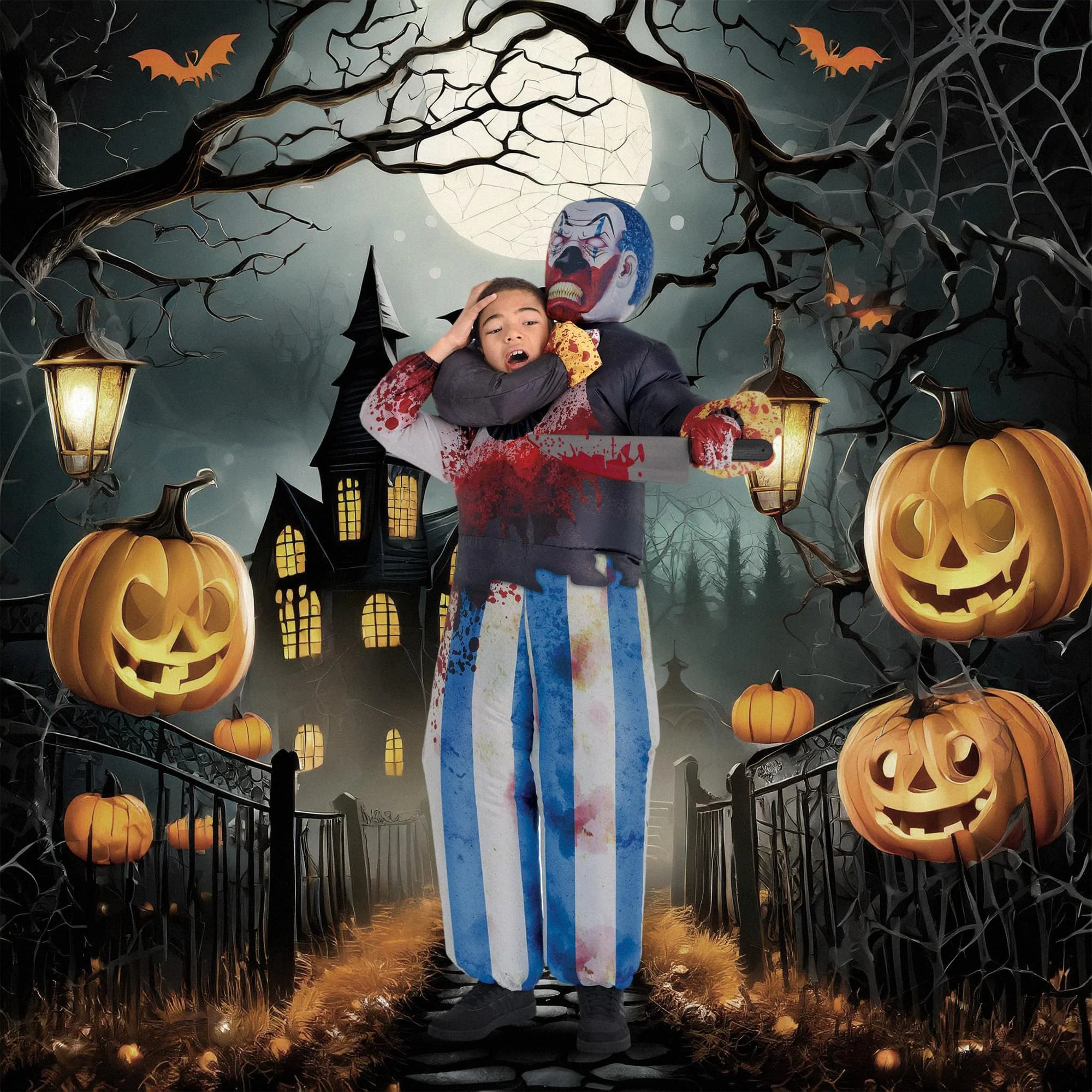 Inflatable Clown Capture Child Costume | One Size - Image 3