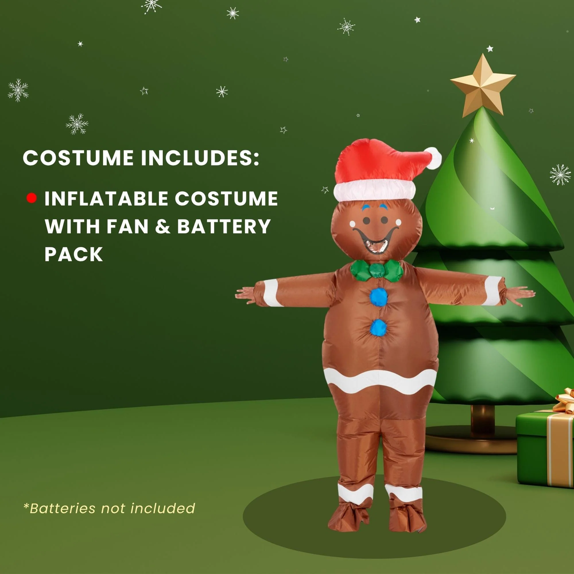 Inflatable Gingerbread Adult Costume - Image 11