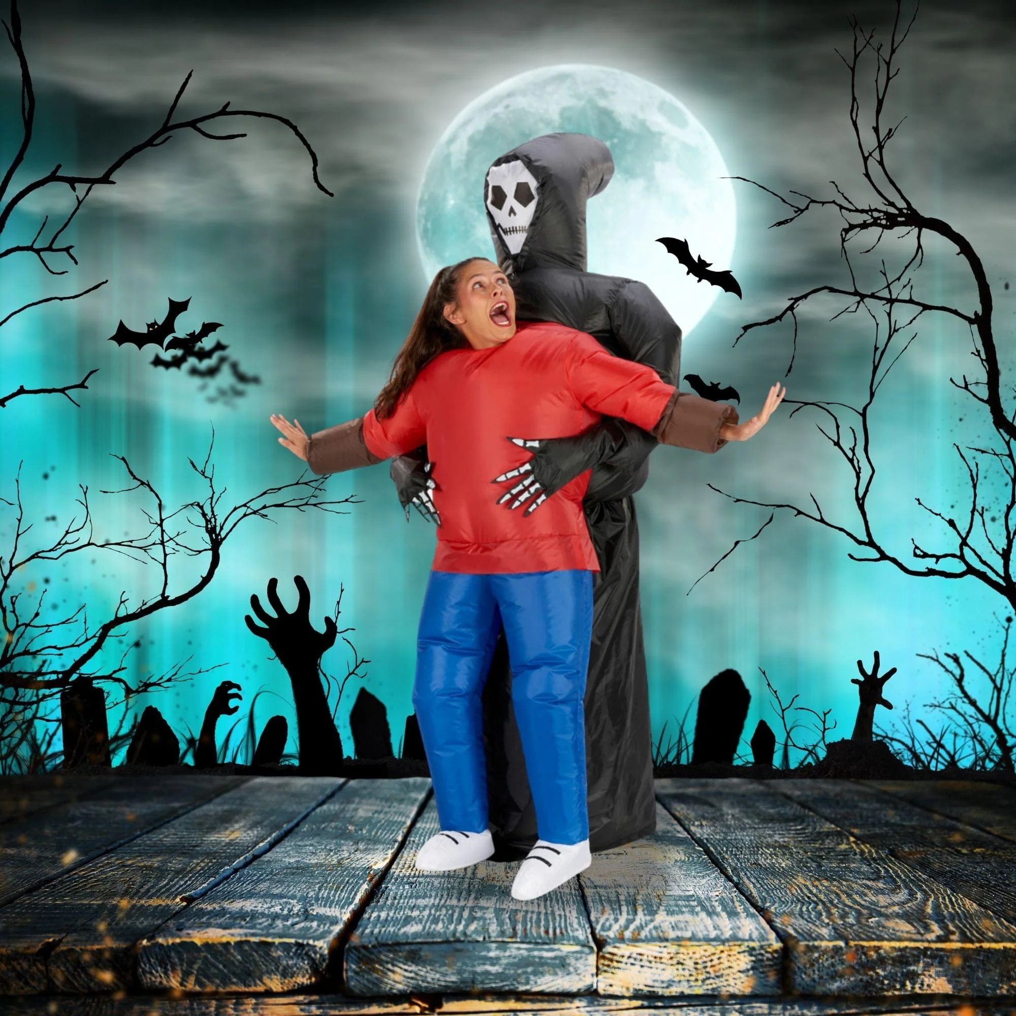 Inflatable Grim Reaper Adult Costume - Image 3