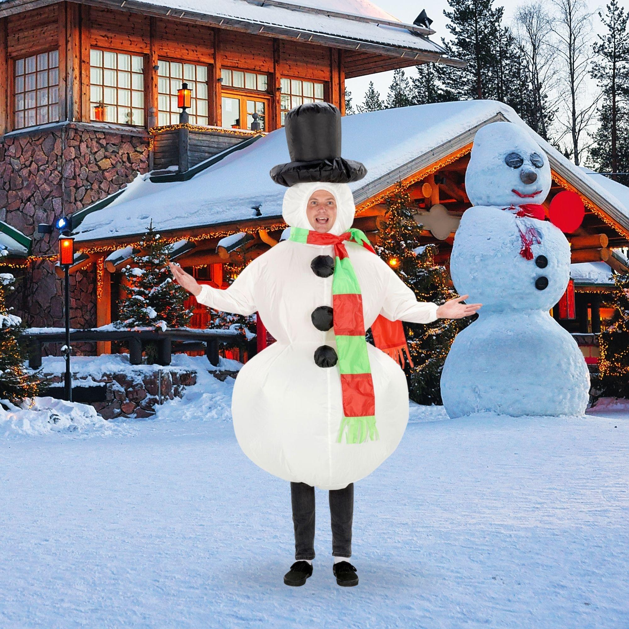 Inflatable Snowman Adult Costume - Image 12