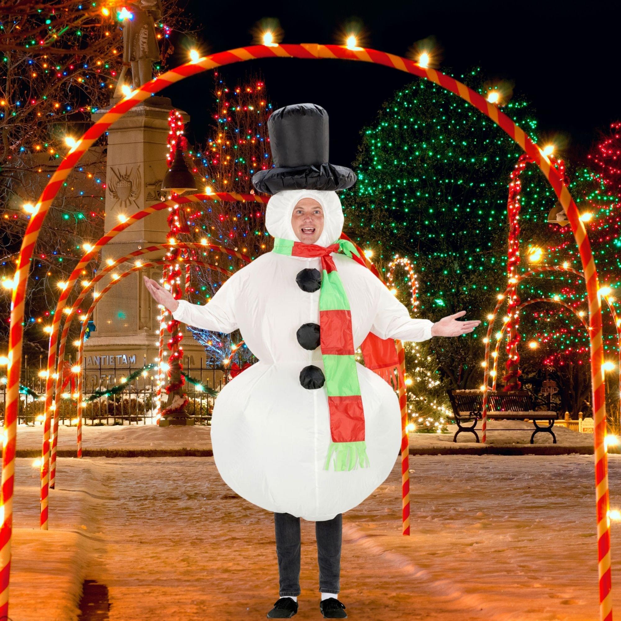 Inflatable Snowman Adult Costume - Image 4