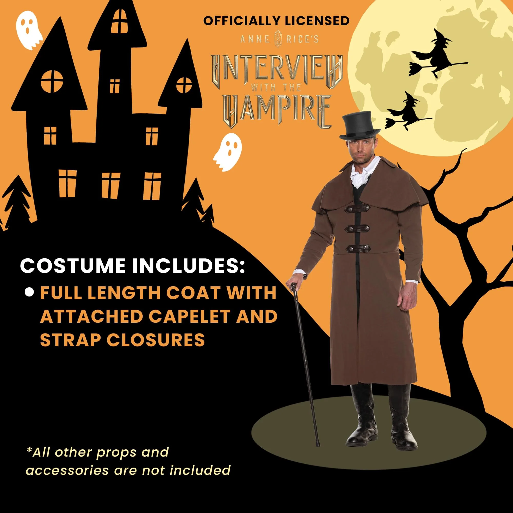 Interview With The Vampire Adult Costume Carriage Coat - Image 16