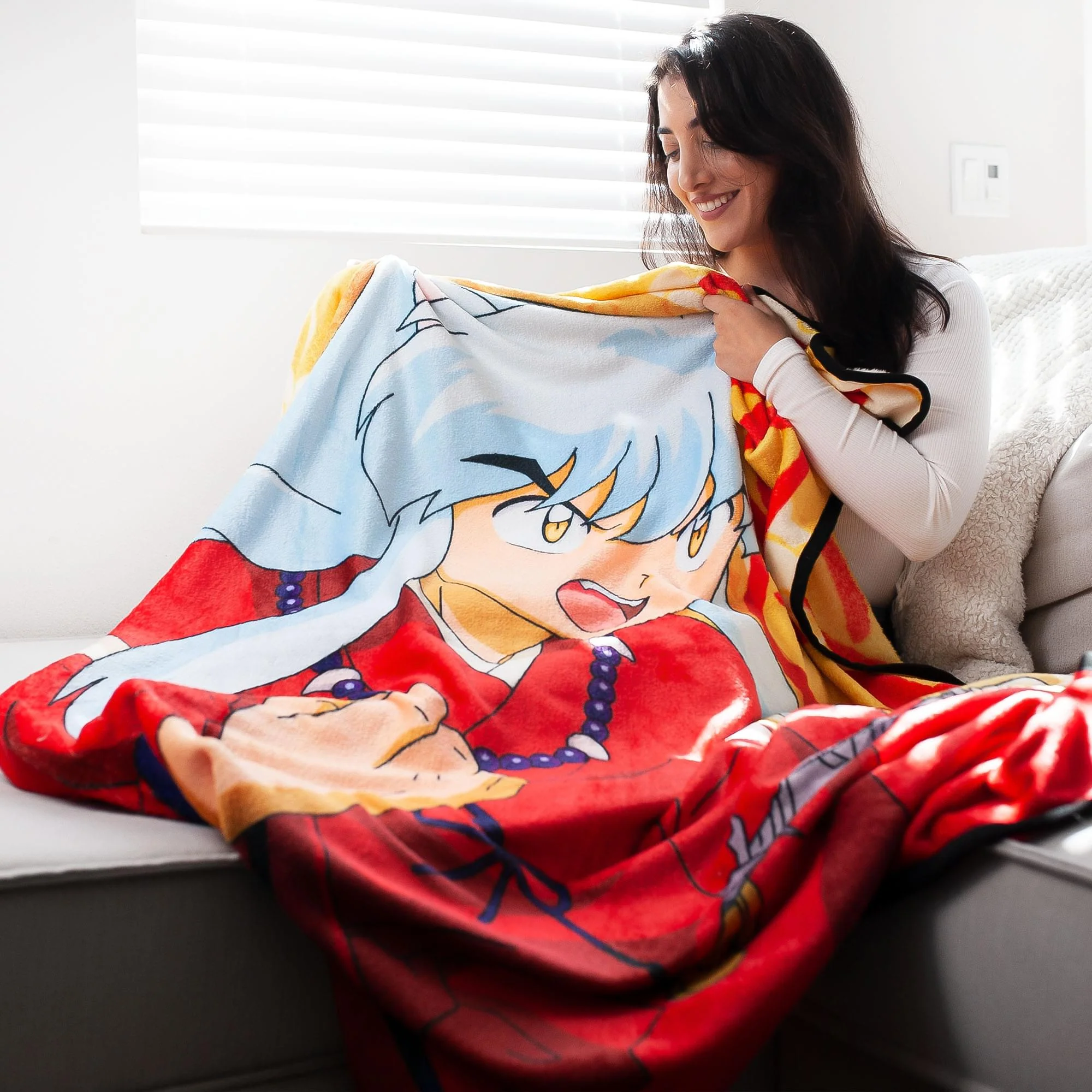 Inuyasha Fleece Throw Blanket | 45 x 60 Inches - Image 5