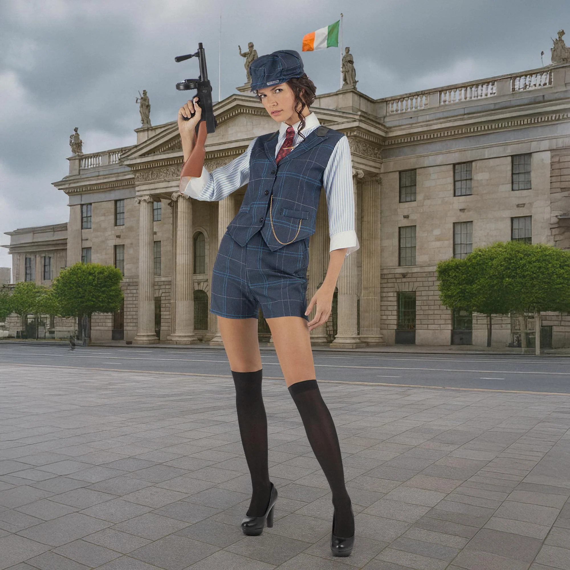 Irish Gangster Adult Female Costume - Image 21