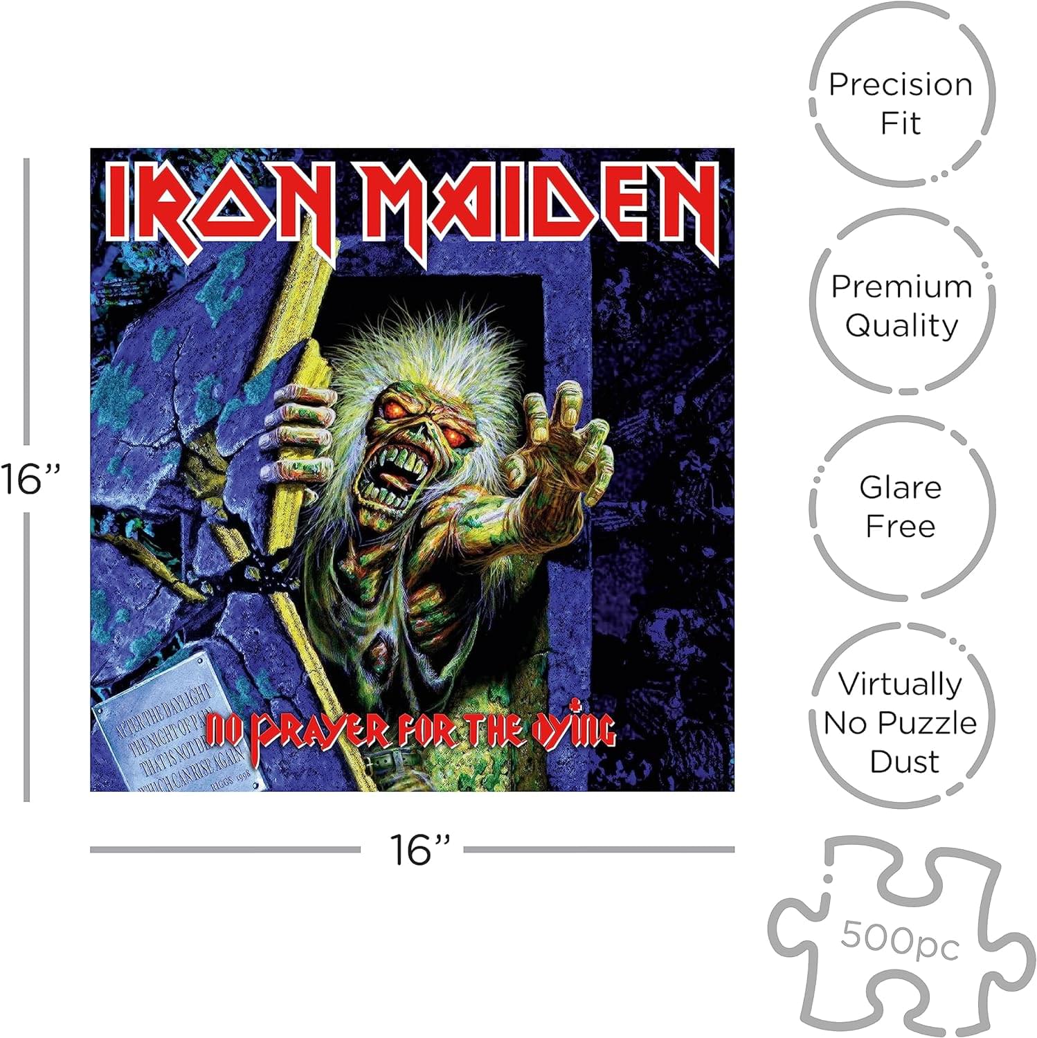 Iron Maiden No Prayer For The Dying 500 Piece Jigsaw Puzzle - Image 3