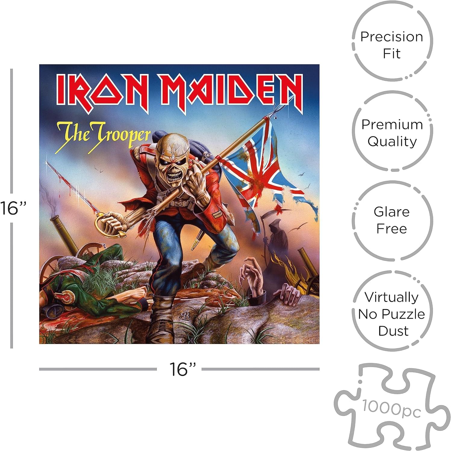 Iron Maiden The Trooper 1000 Piece Jigsaw Puzzle - Image 3