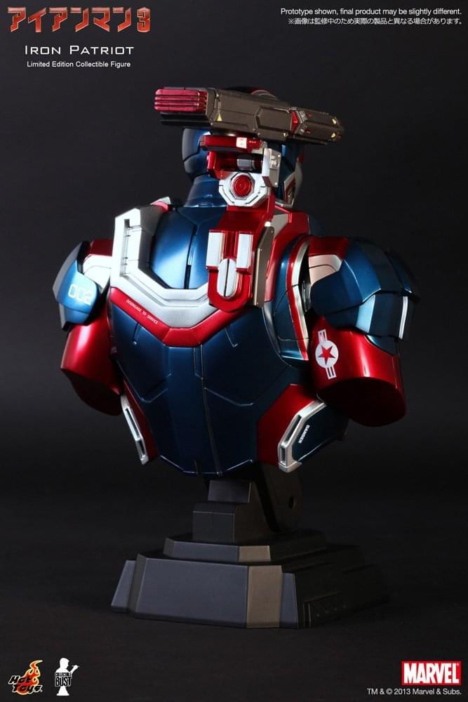 Iron Man 3 9" Bust: Iron Patriot - Image 2