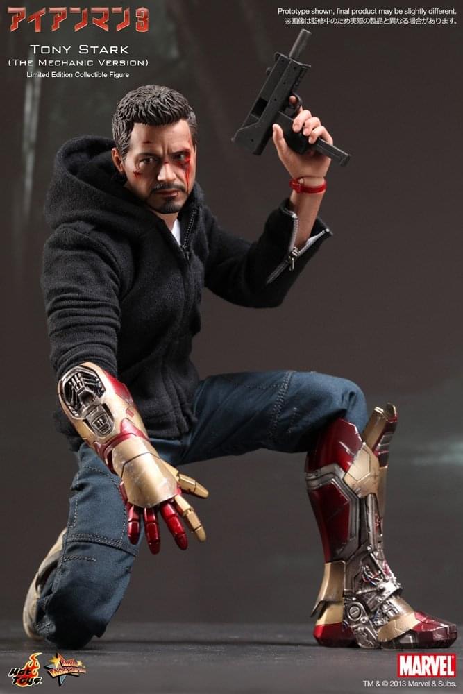 Iron Man 3 Tony Stark Sideshow Collectibles 16 Scale 12" Figure Hot Toys - Image 2