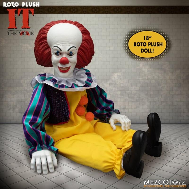 IT (1990) Mezco Designer Series 18 Inch Pennywise Roto Plush - Image 4