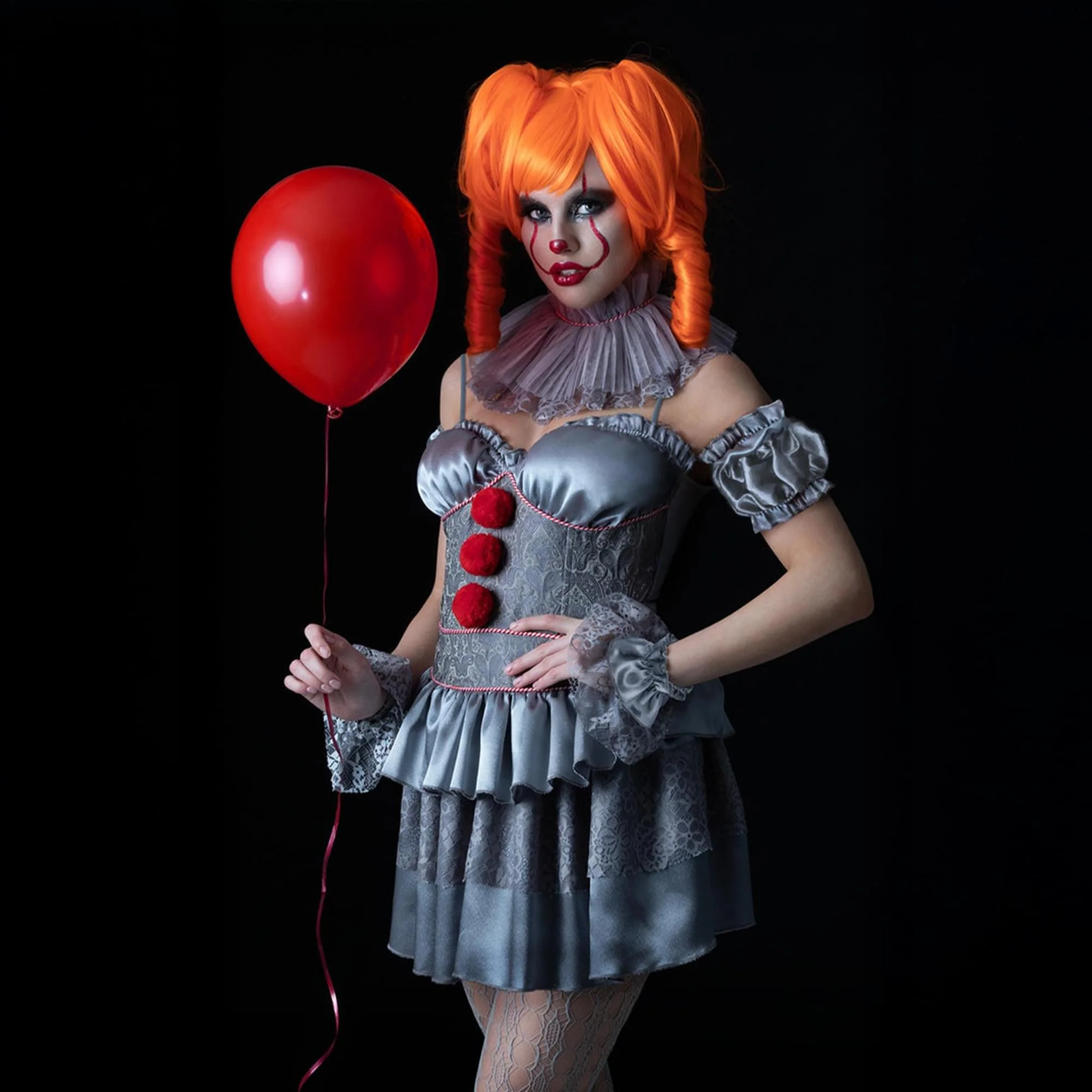 It Chapter 2, Pennywise Mini Dress Adult Costume - Image 24