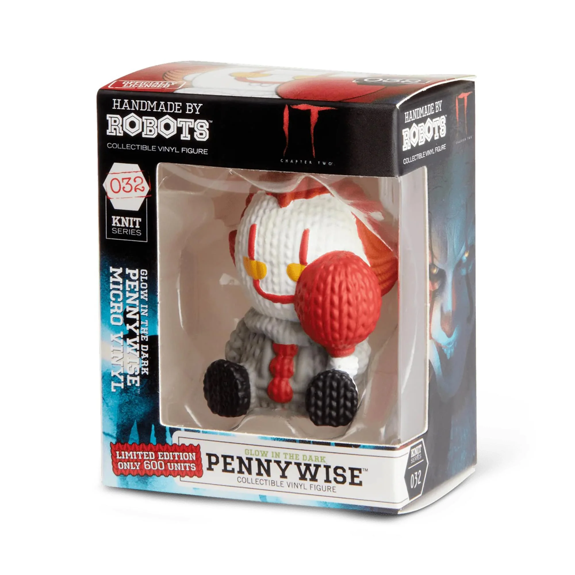 IT Handmade By Robots #032 Pennywise GITD Micro Vinyl Figure - Image 6
