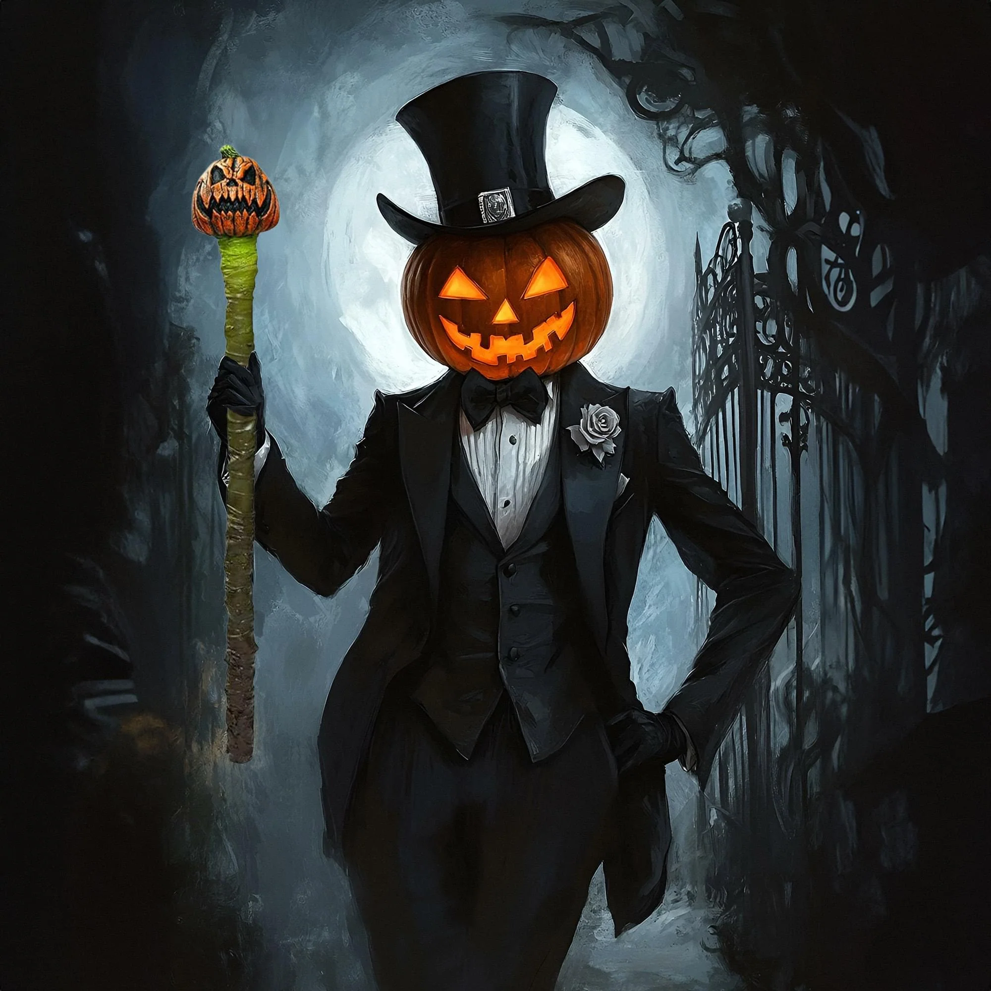 Jack O'Lantern 47" Staff Costume Accessory - Image 3