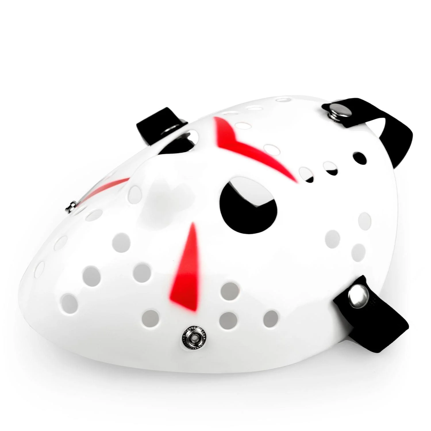 Jason Hockey Mask | White Friday The 13th Mask | Sized for Adults & Teens - Image 2