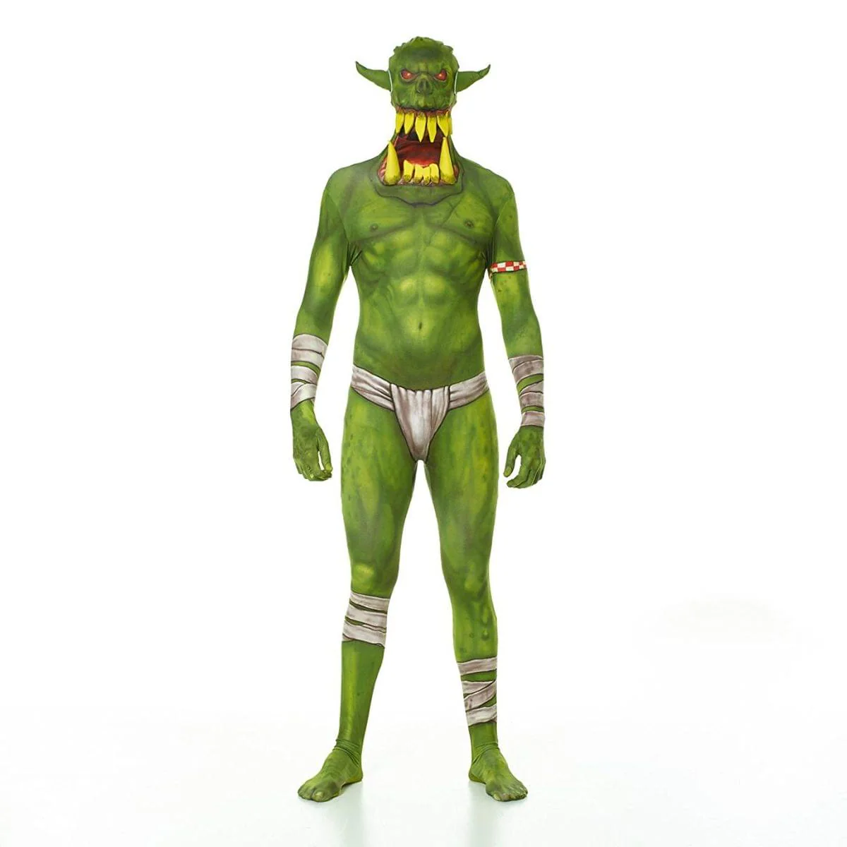 Jaw Dropper Green Morphsuit Costume Adult