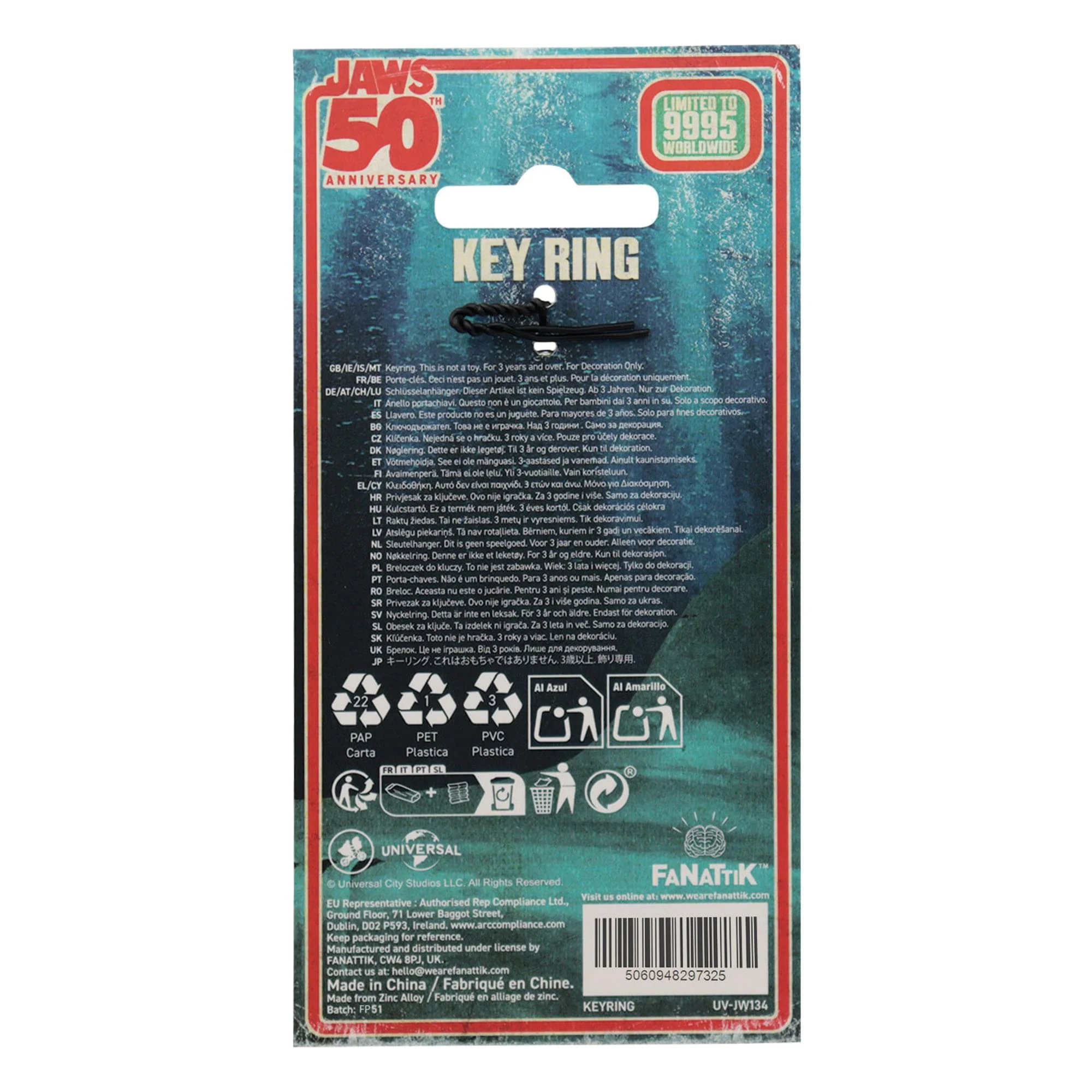 Jaws 50th Anniversary "Regatta Boat Tour" Limited Edition Keyring - Image 5