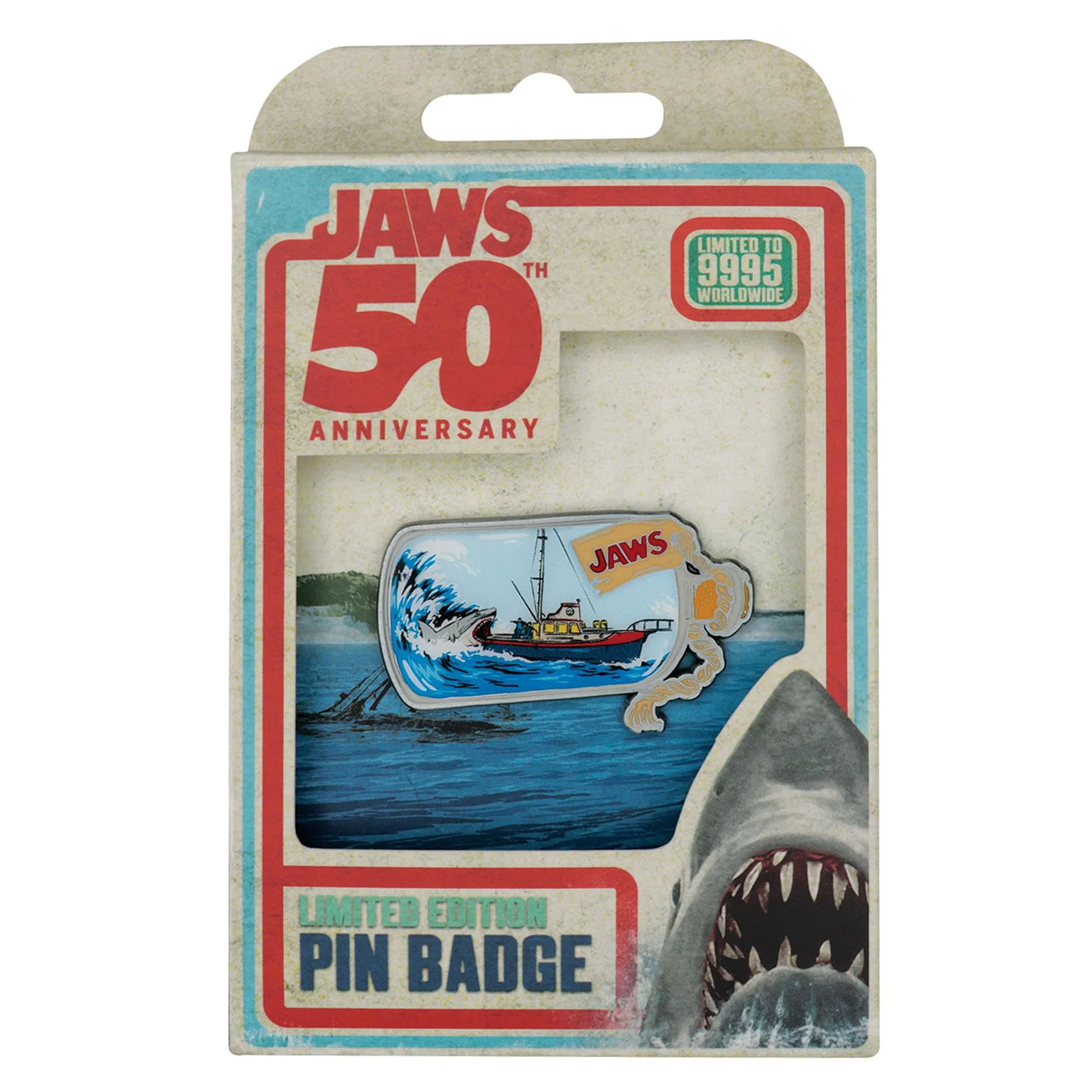 Jaws 50th Anniversary Ship In Bottle Limited Edition Pin Badge - Image 2
