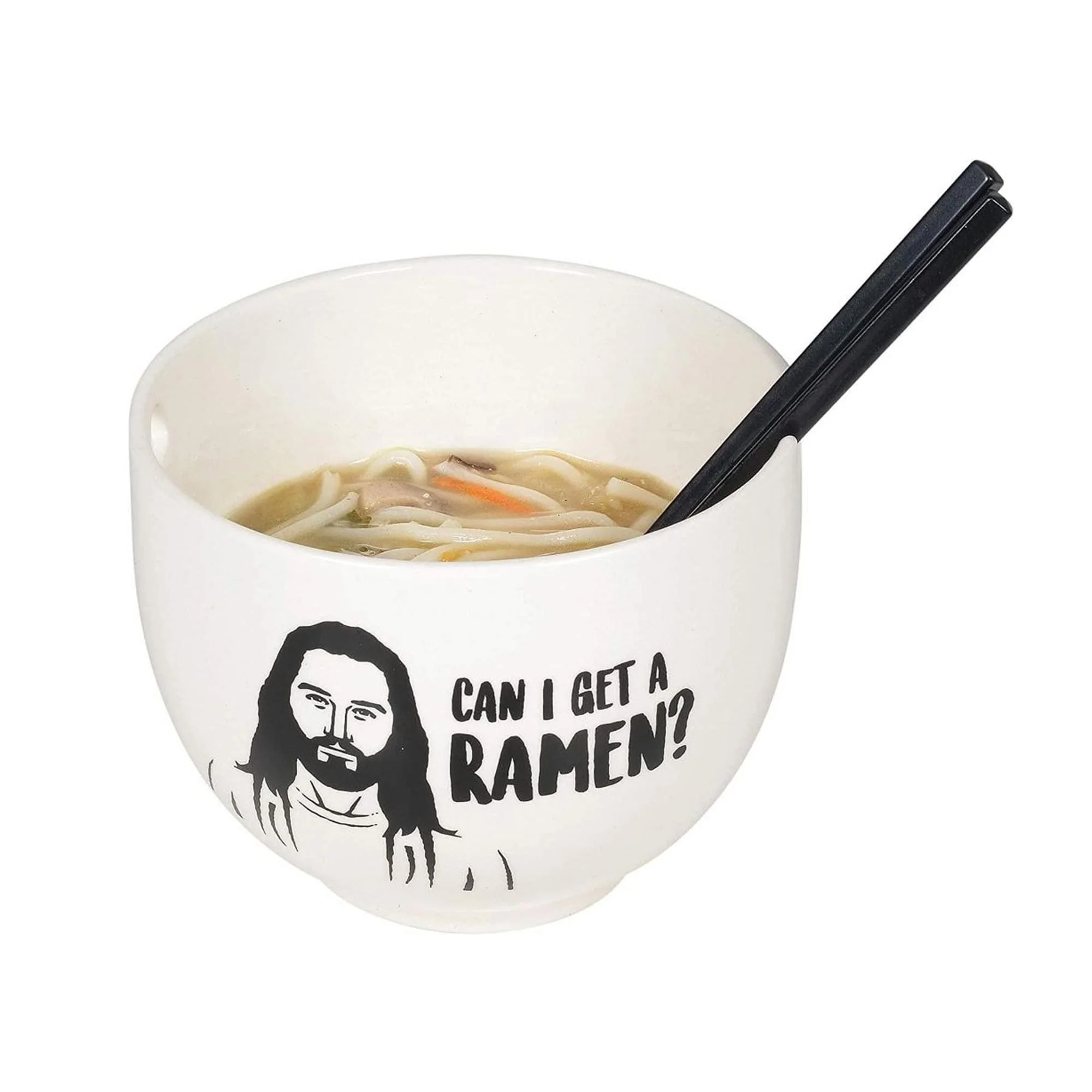 Jesus Can I Get A Ramen 20oz Ramen Bowl and Chopsticks Set - Image 2