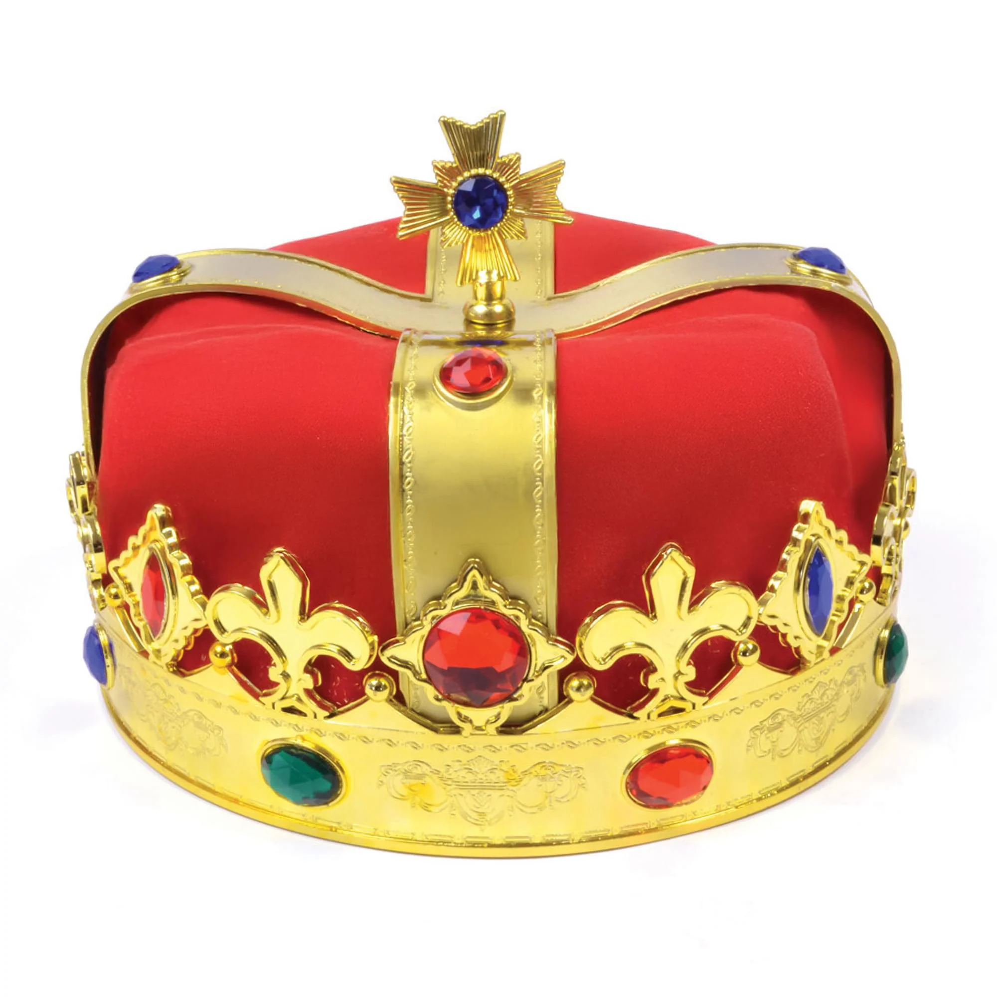 Jewelled Fabric Crown Adult Costume Accessory