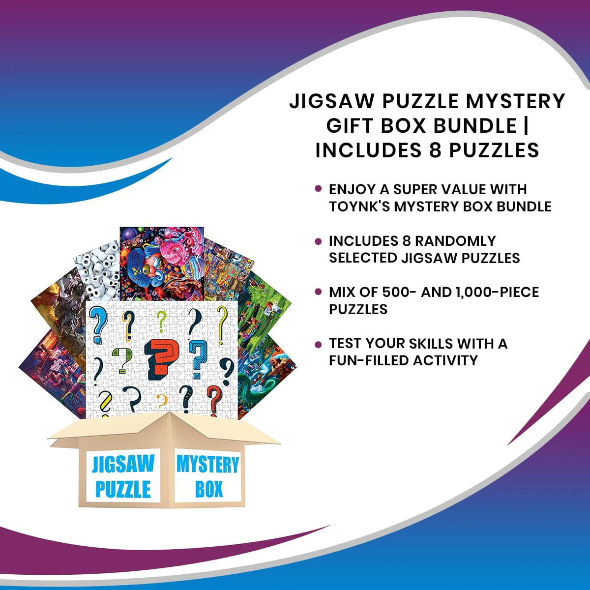 Jigsaw Puzzle Mystery Gift Box Bundle | Includes 8 Puzzles - Image 7