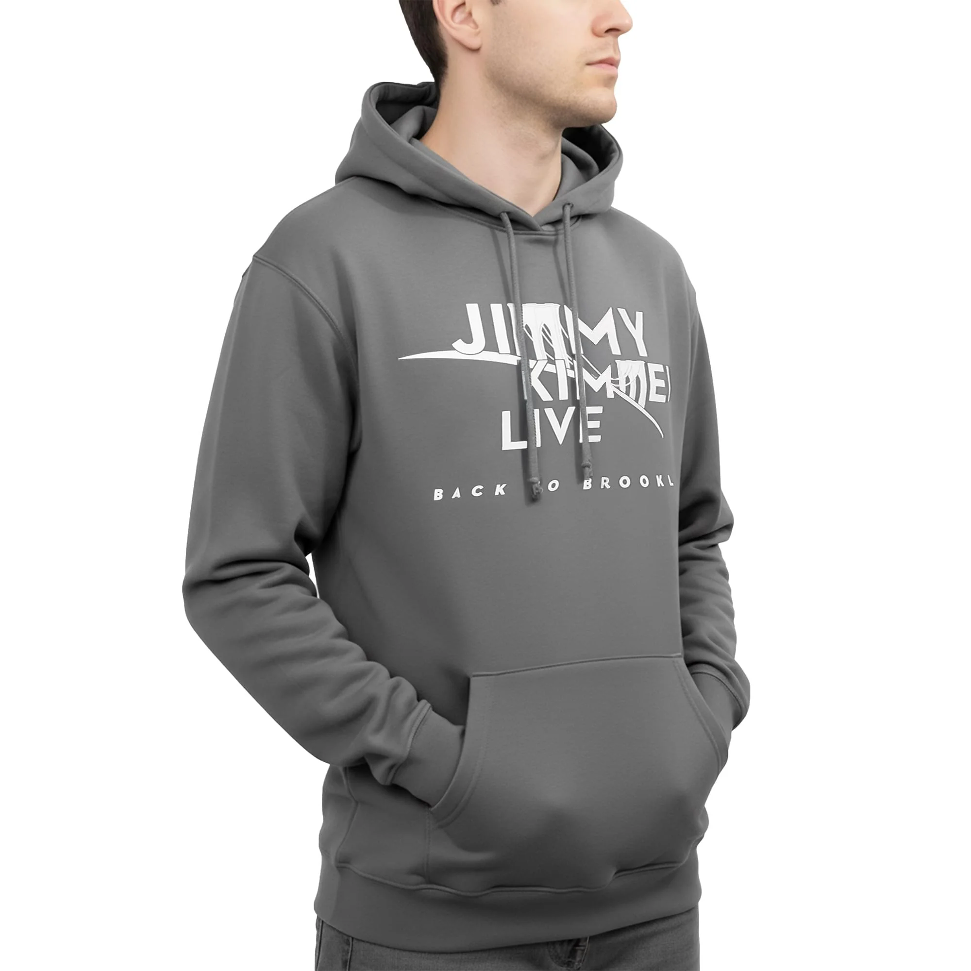 Jimmy Kimmel Live! Brooklyn Charcoal Hoodie Adult Unisex - Image 17