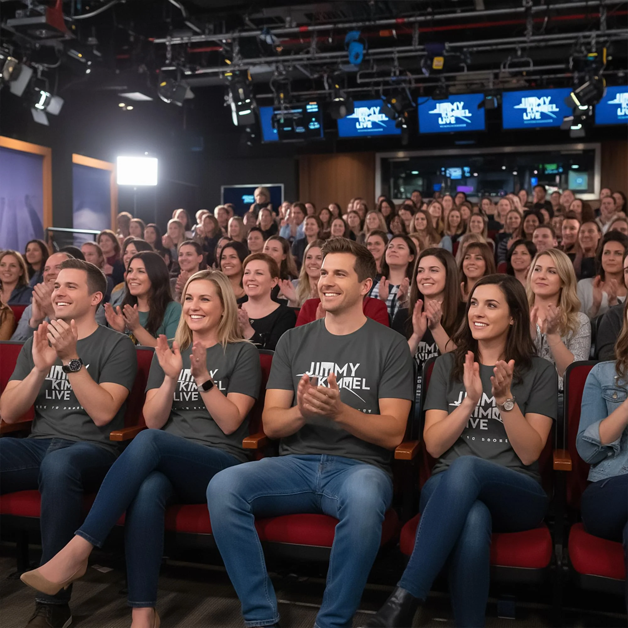Jimmy Kimmel Live! Brooklyn Charcoal Tee Shirt Adult Unisex - Image 6