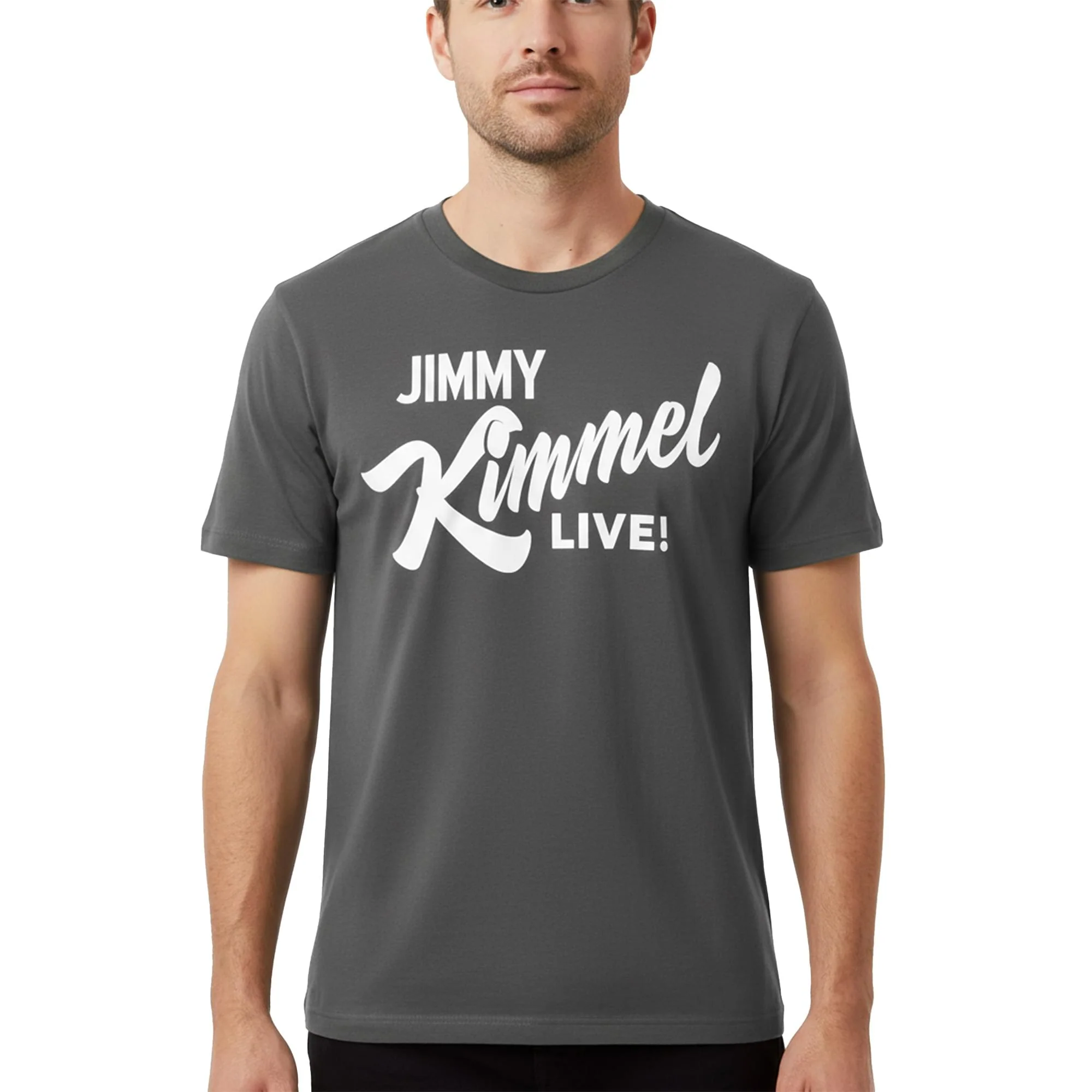 Jimmy Kimmel Live! Hollywood Charcoal Tee Shirt Adult Unisex - Image 11