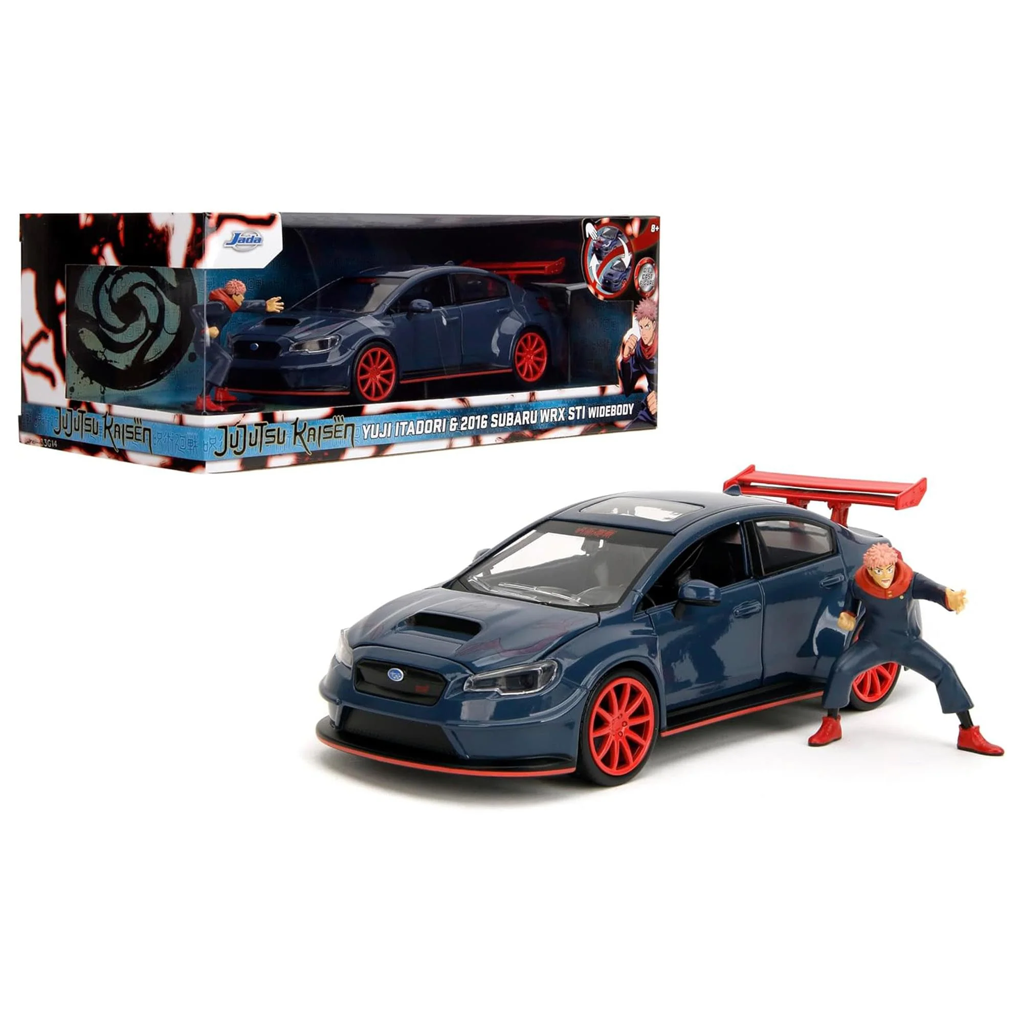 Jujutsu Kaisen 1:24 2016 Subaru WRX STI Diecast Vehicle with Figure - Image 2
