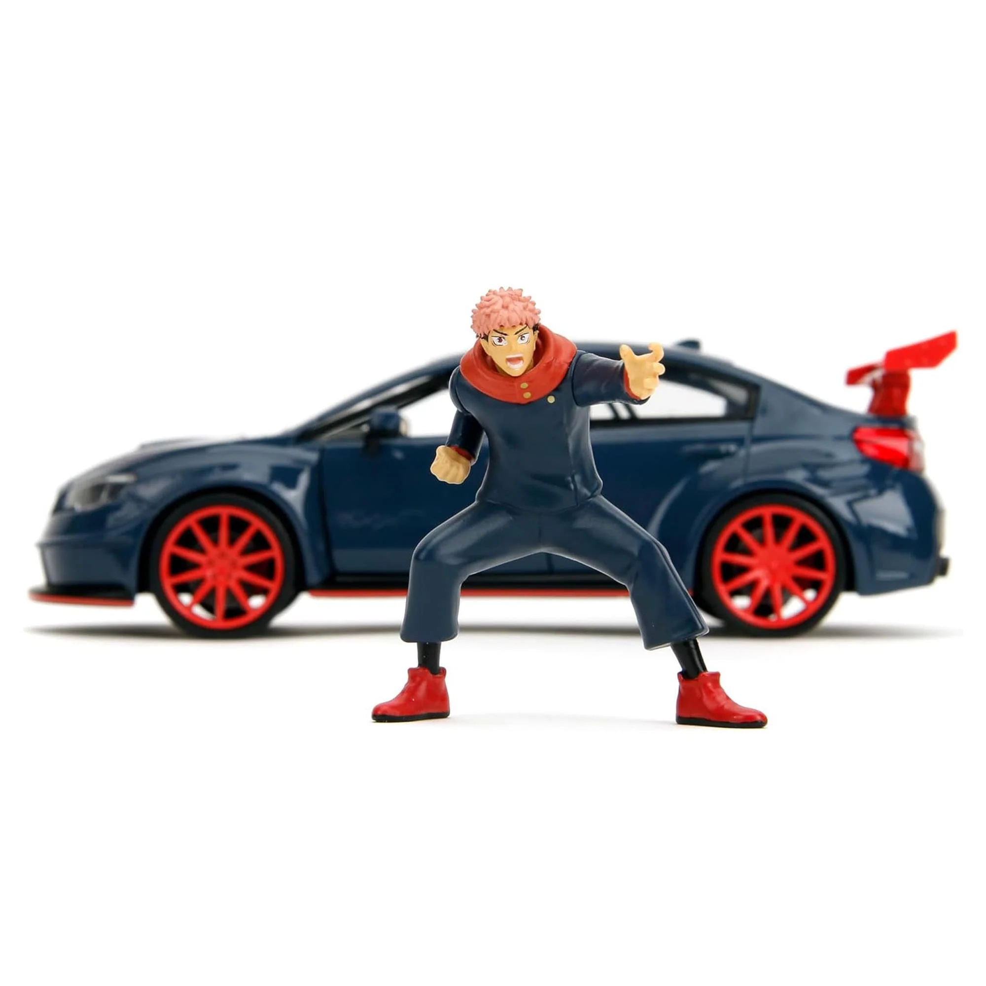 Jujutsu Kaisen 1:24 2016 Subaru WRX STI Diecast Vehicle with Figure - Image 7