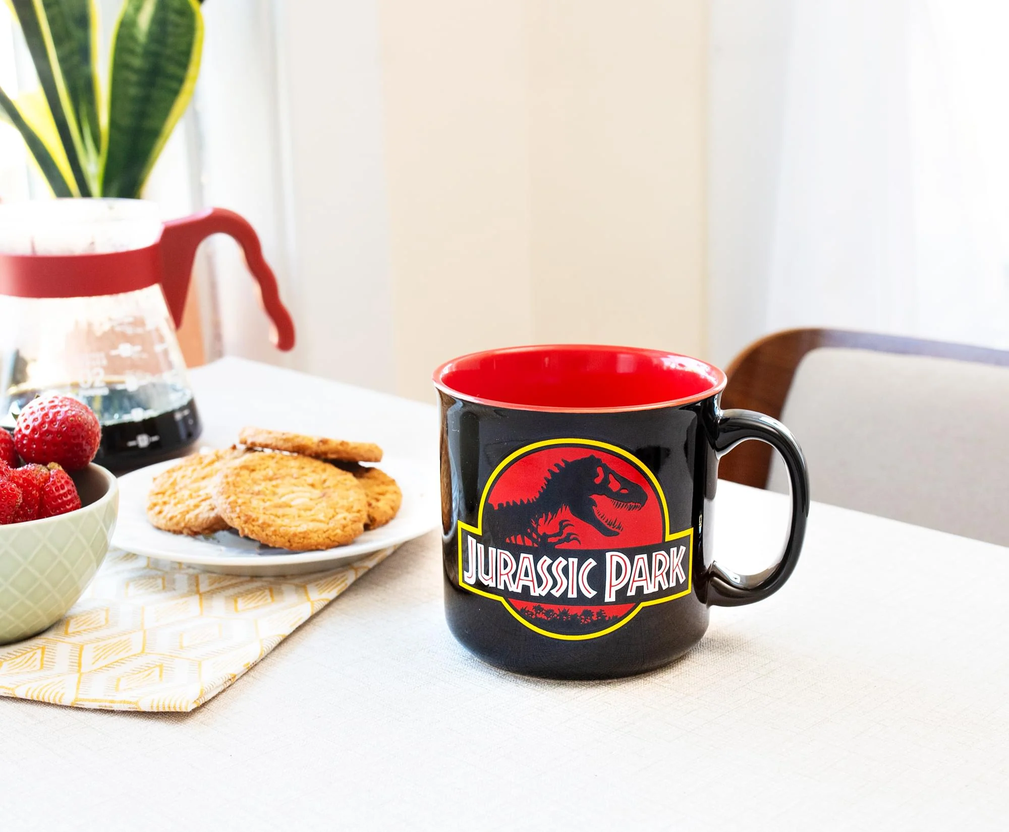 Jurassic Park Classic Logo Black Ceramic Camper Mug | Holds 20 Ounces - Image 5