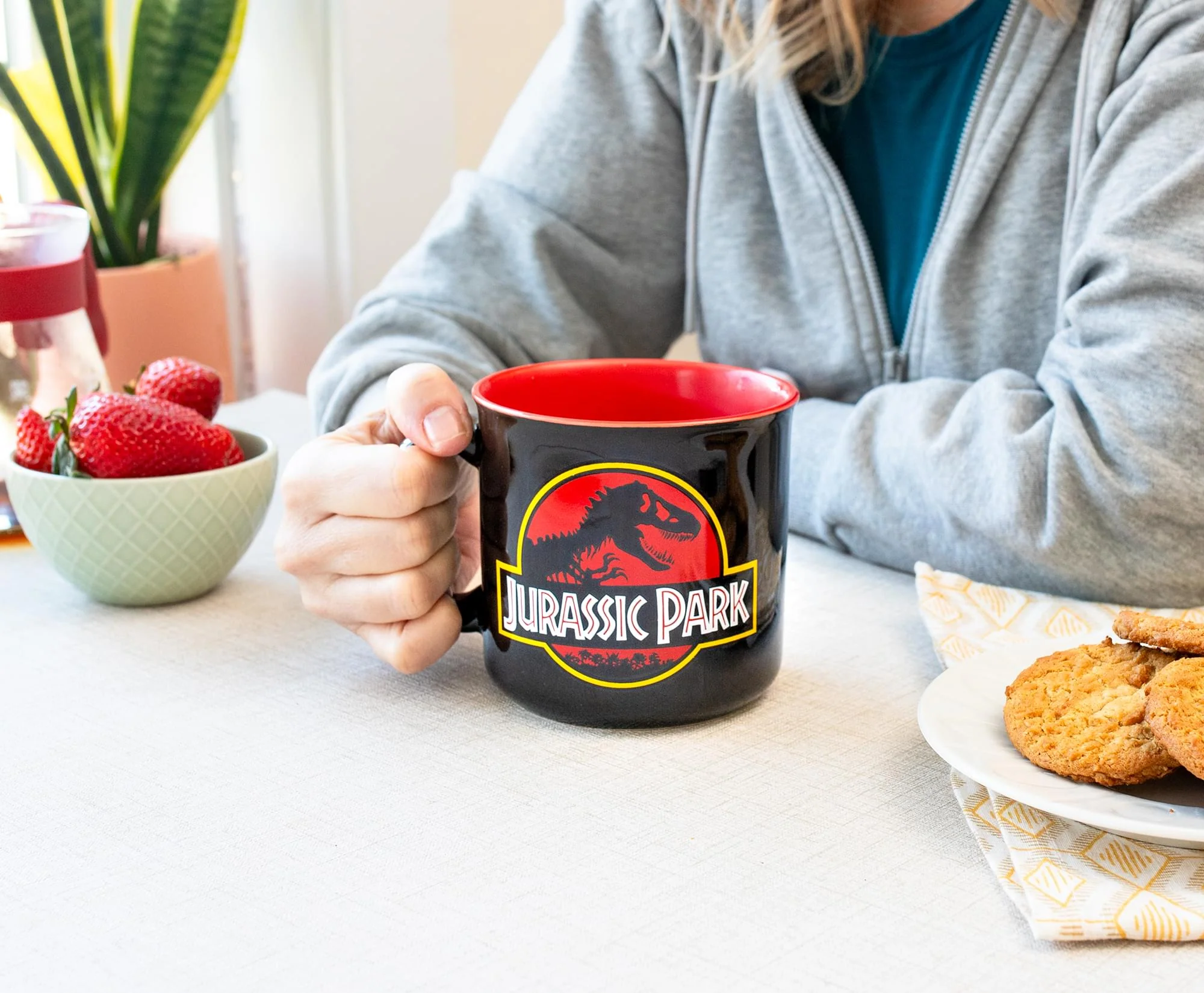 Jurassic Park Classic Logo Black Ceramic Camper Mug | Holds 20 Ounces - Image 8
