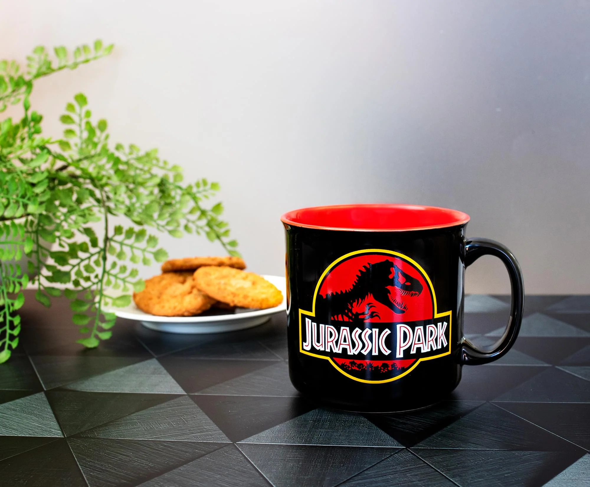 Jurassic Park Classic Logo Black Ceramic Camper Mug | Holds 20 Ounces - Image 9