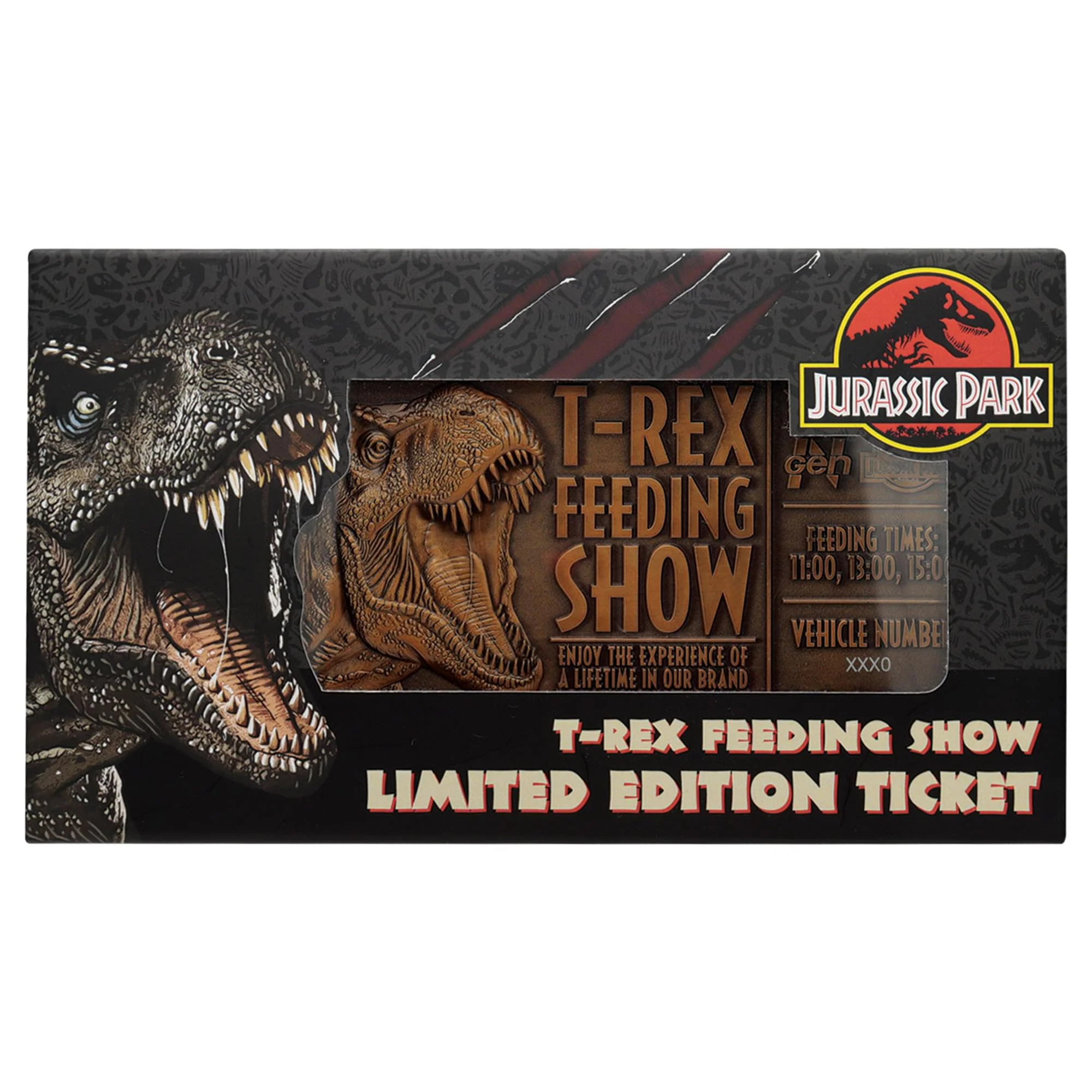 Jurassic Park Feeding Show Ticket Metal Replica - Image 3