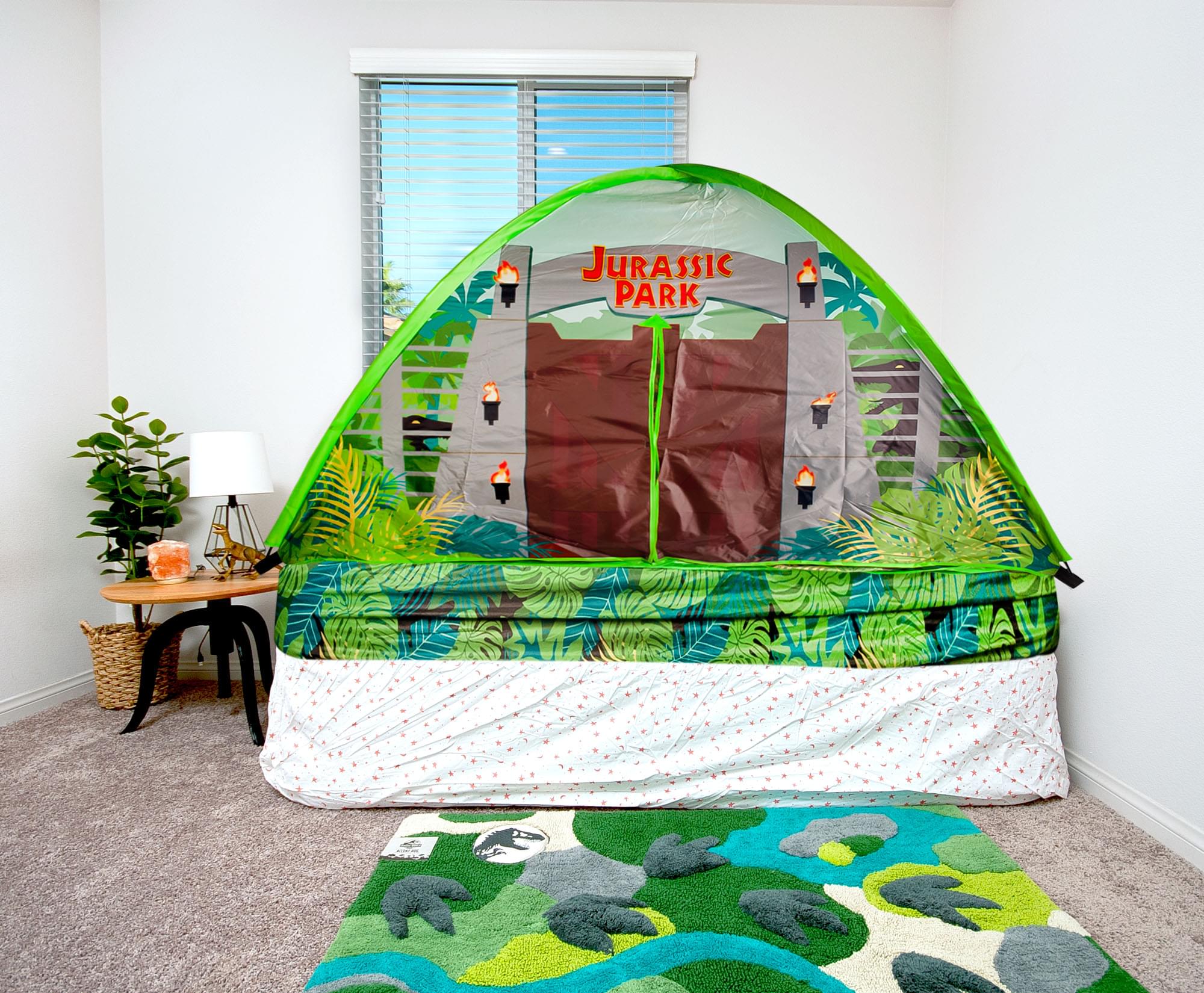 Jurassic Park Gates Indoor Bed Tent Pop-Up Canopy | 72 x 36 x 41 Inches - Image 3