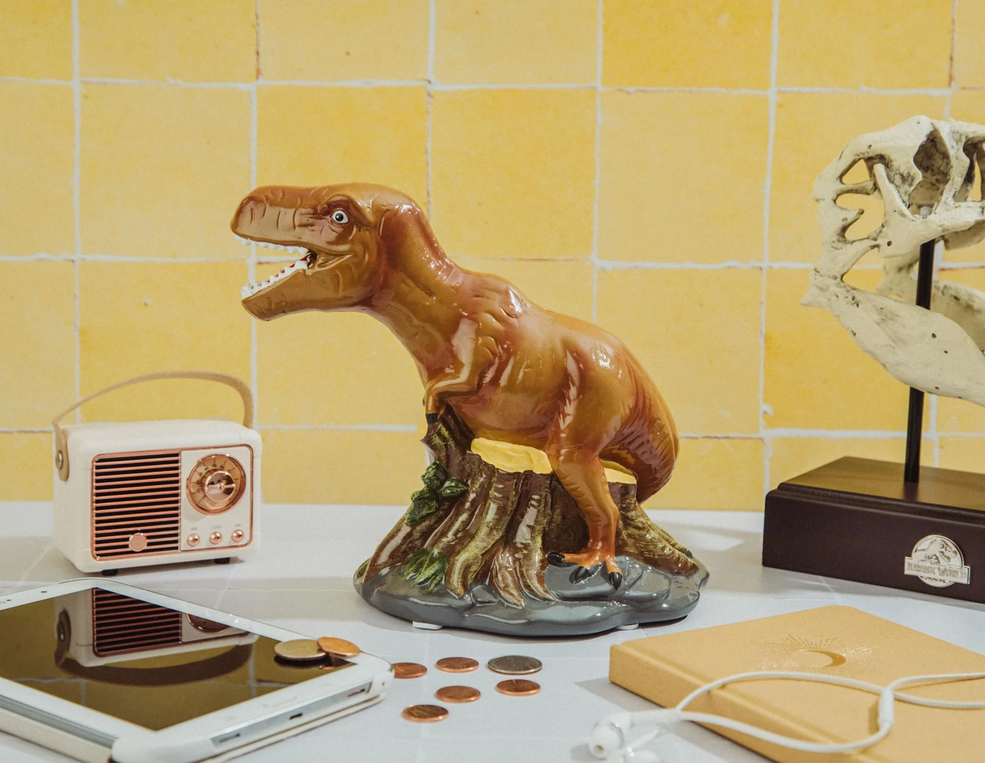 Jurassic World T-Rex 6-Inch Ceramic Sculpted Coin Bank Storage - Image 9