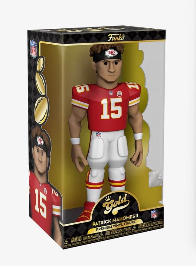 Kansas City Chiefs NFL Funko Gold 12 Inch Vinyl Figure | Patrick Mahomes - Image 2