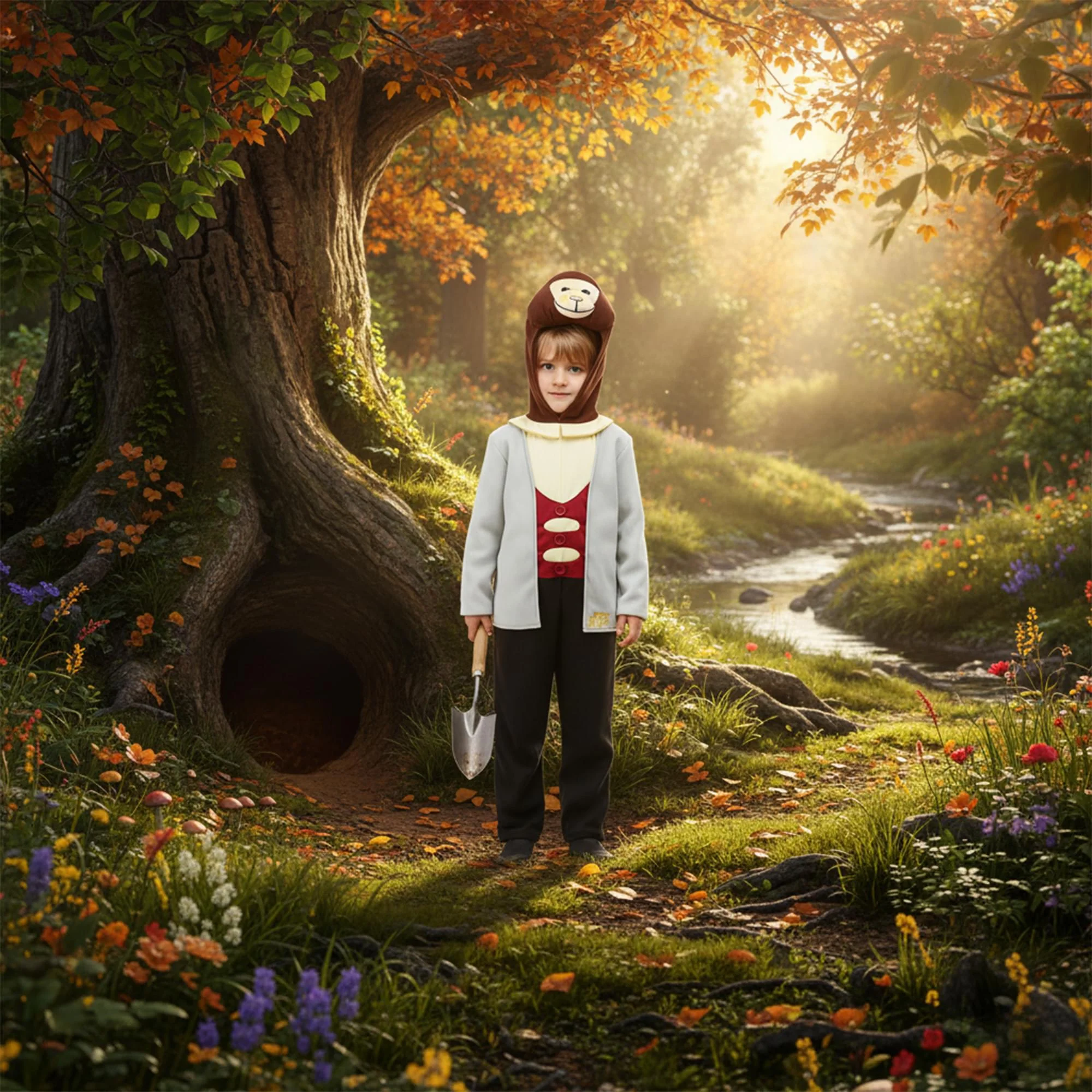 Kids Wind in the Willows Mole Child Costume - Image 13