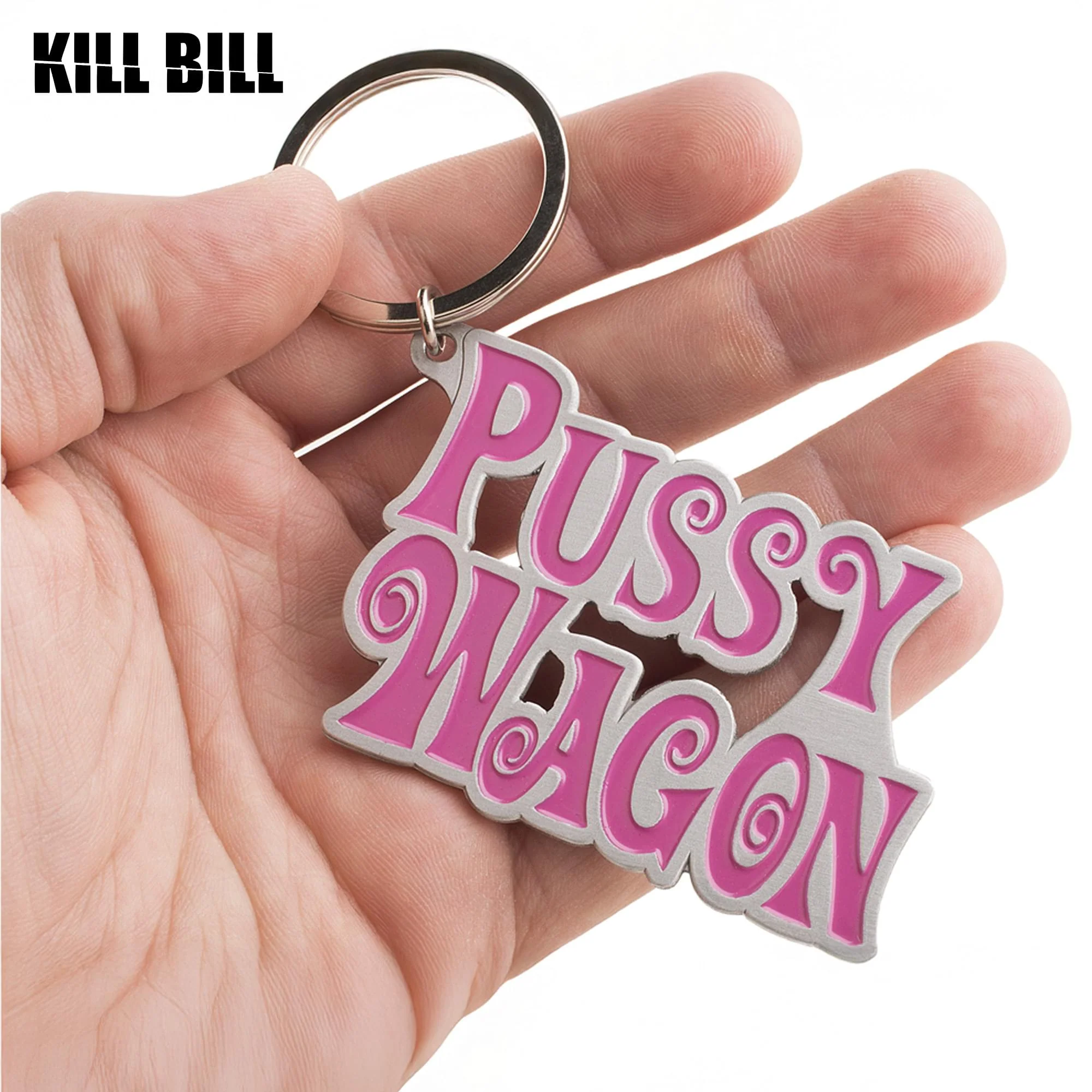 Kill Bill "Pussy Wagon" Metal Keychain - Image 3