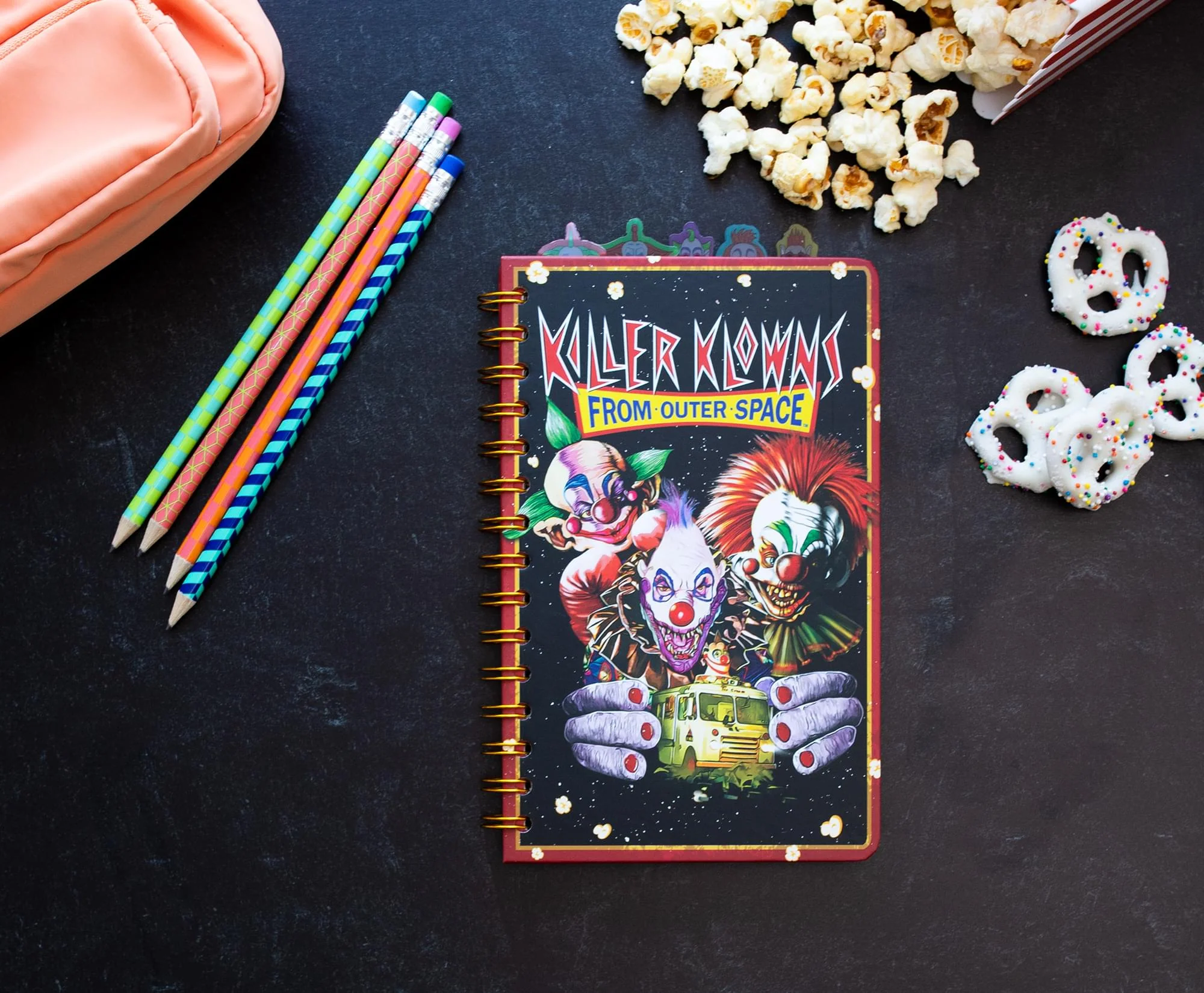 Killer Klowns From Outer Space 5-Tab Spiral Notebook With 75 Sheets - Image 3