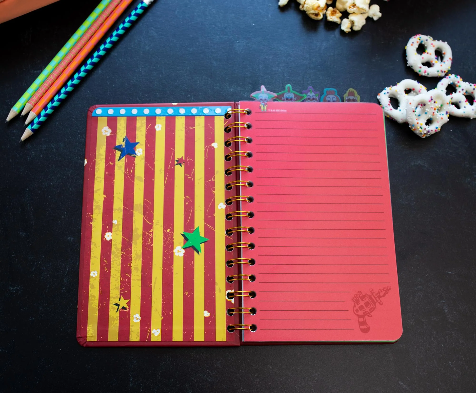 Killer Klowns From Outer Space 5-Tab Spiral Notebook With 75 Sheets - Image 5
