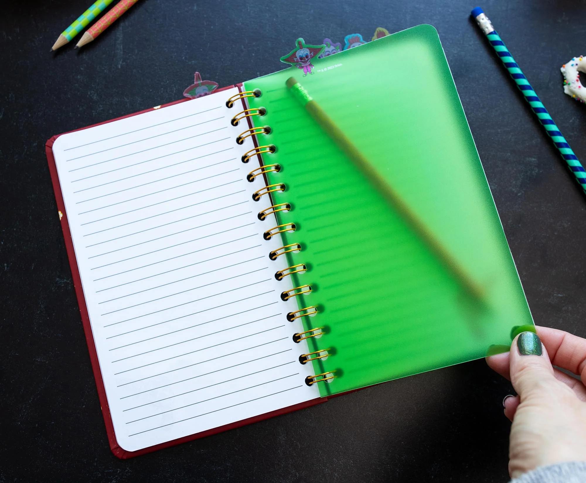 Killer Klowns From Outer Space 5-Tab Spiral Notebook With 75 Sheets - Image 6