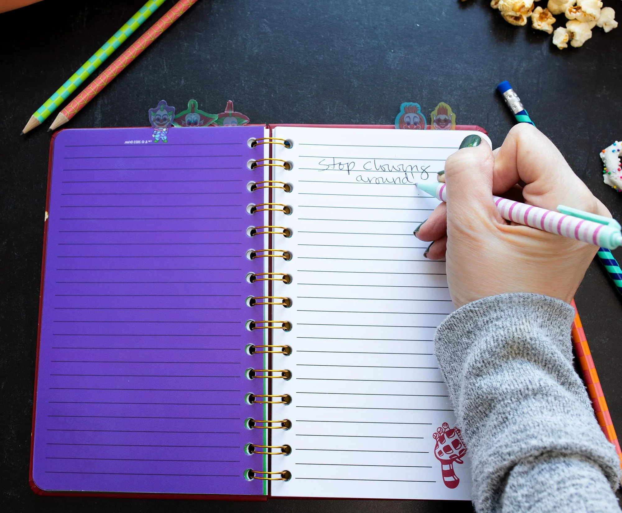 Killer Klowns From Outer Space 5-Tab Spiral Notebook With 75 Sheets - Image 7