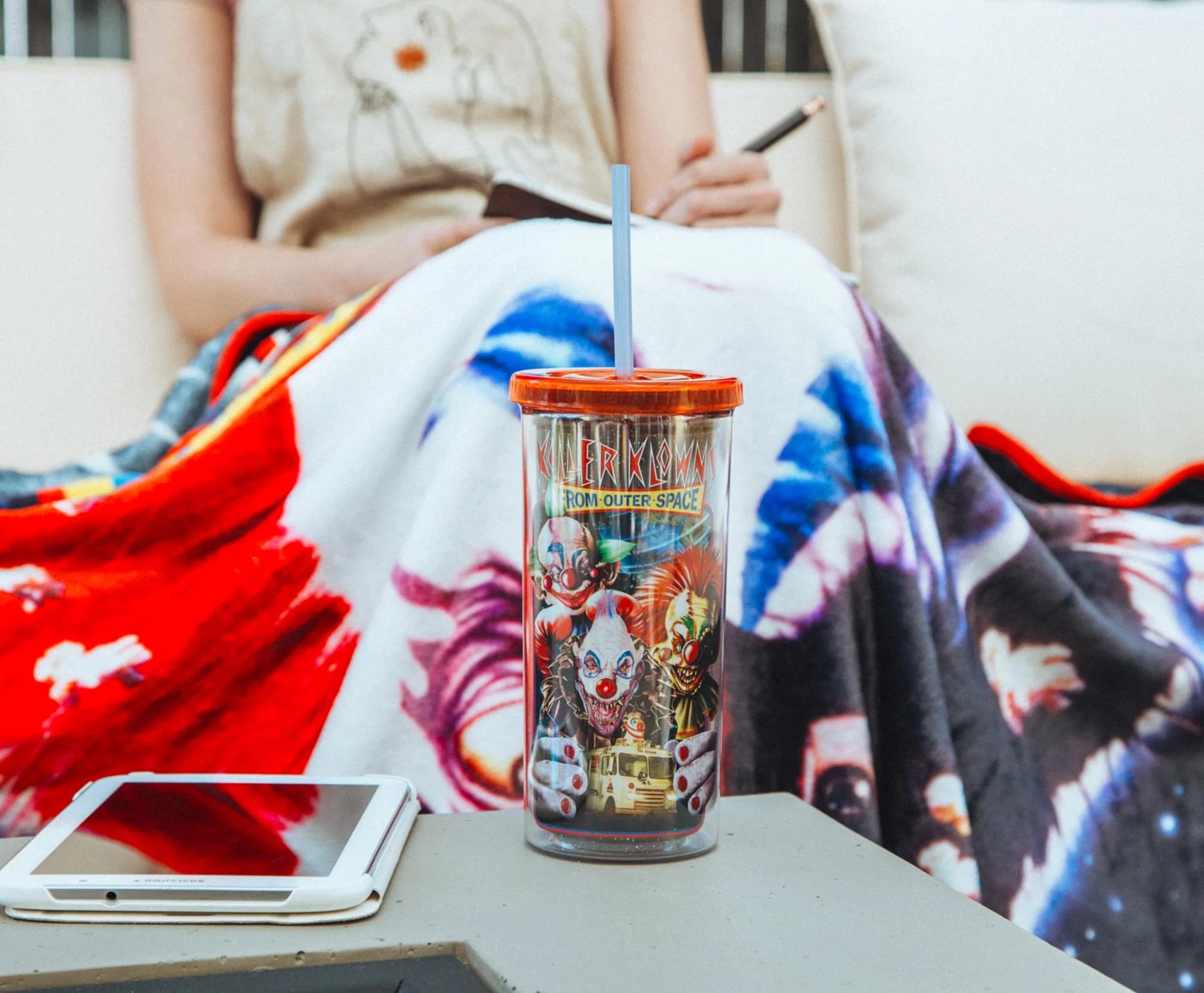 Killer Klowns From Outer Space Carnival Cup With Lid and Straw | Holds 20 Ounces - Image 5