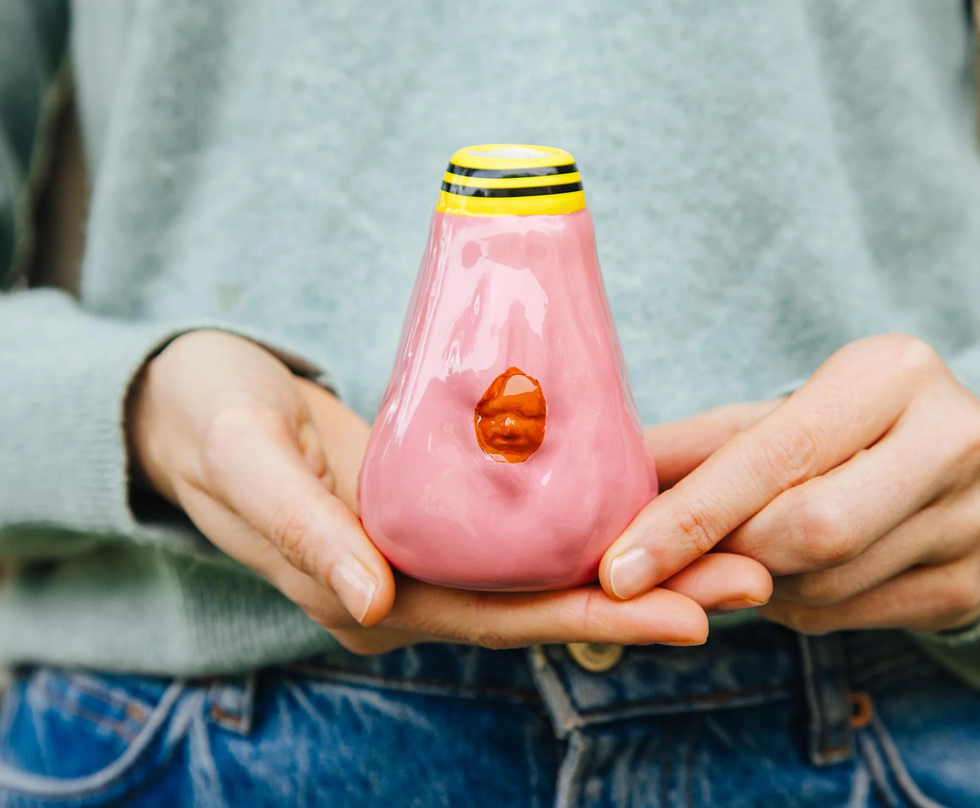 Killer Klowns From Outer Space Cotton Candy Cocoon Sculpted Ceramic Shot Glass - Image 5