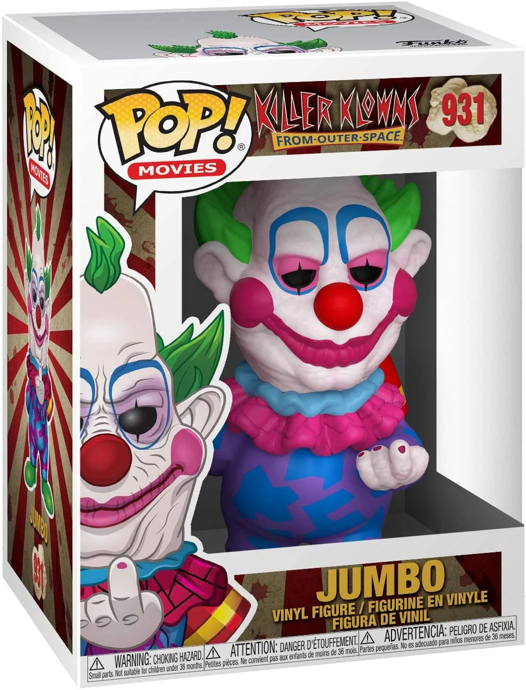 Killer Klowns from Outer Space Funko POP Vinyl Figure | Jumbo - Image 2
